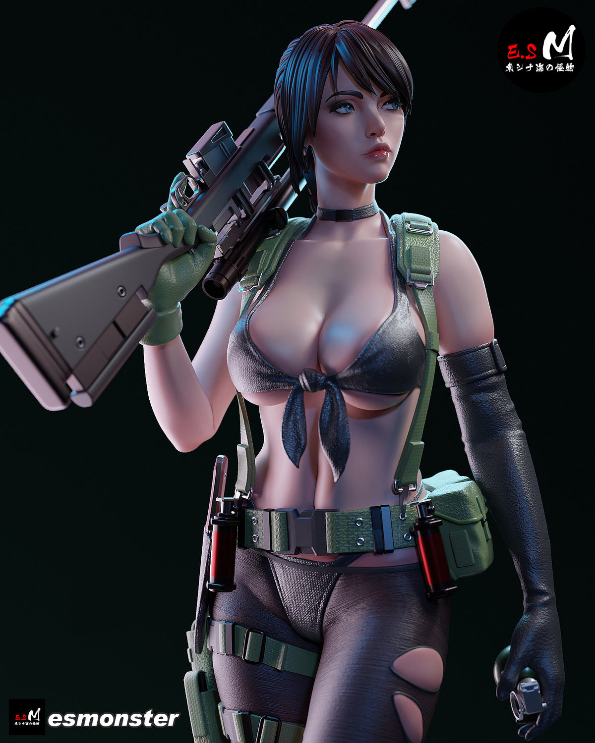 Steady Quiet Style Metal Gear Unpainted Resin Garage Kit (1/6-1/12)
