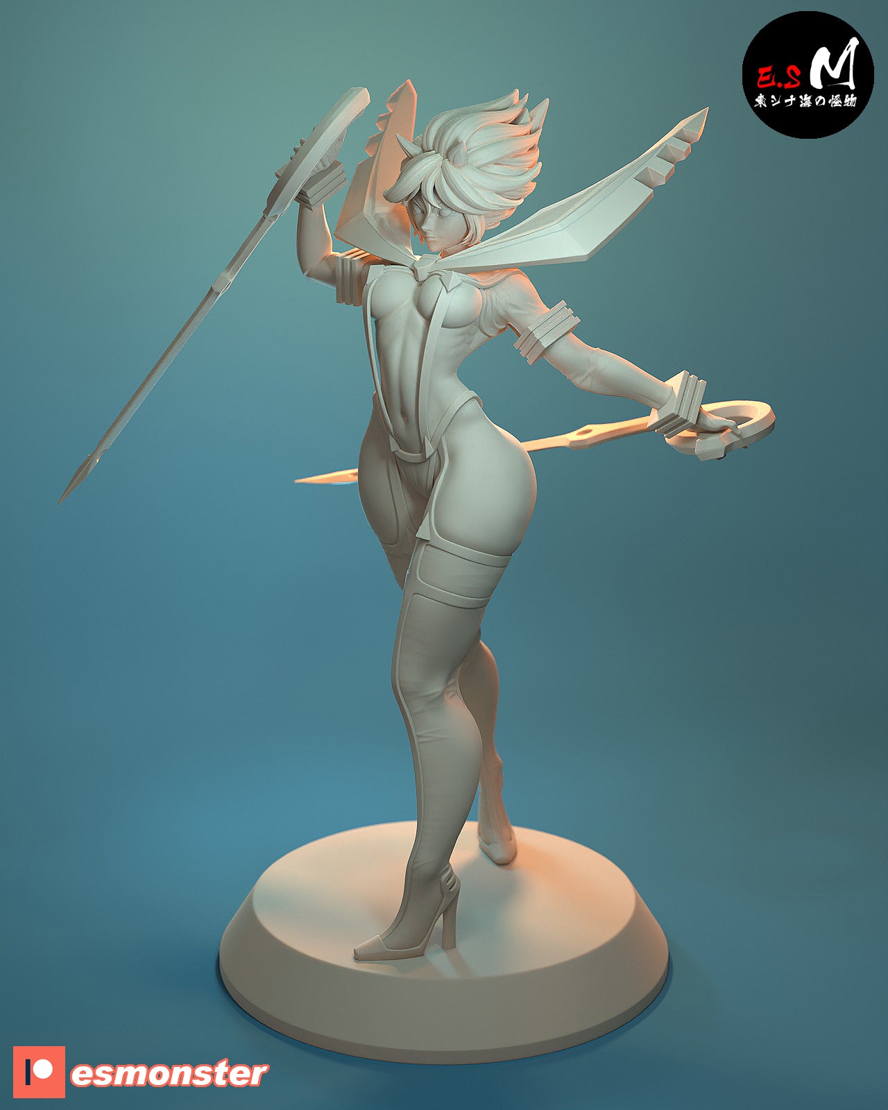 Ryuko Matoi Style Kill la Kill Anime Unpainted Resin Garage Kit (1/6-1/12)