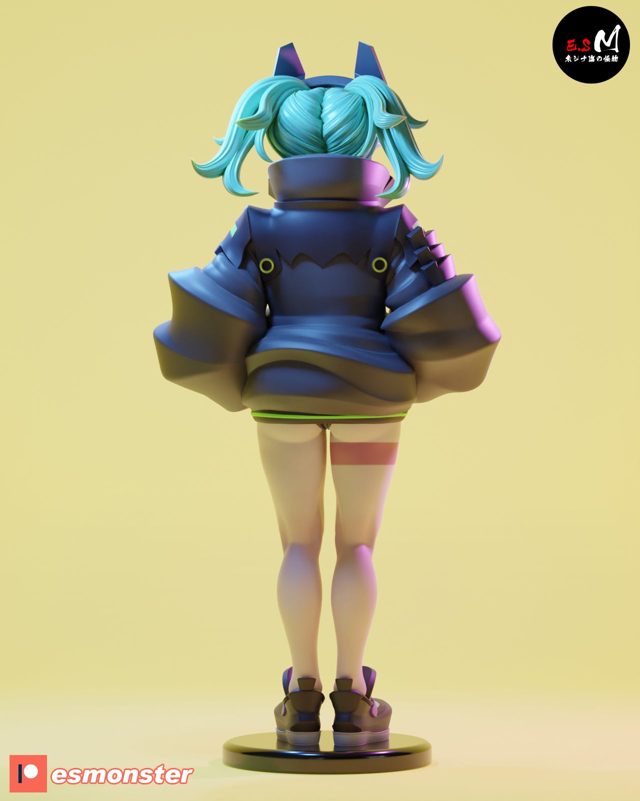 Rebecca Style Cyberpunk Edgerunners Unpainted Resin Garage Kit (1/6-1/12)