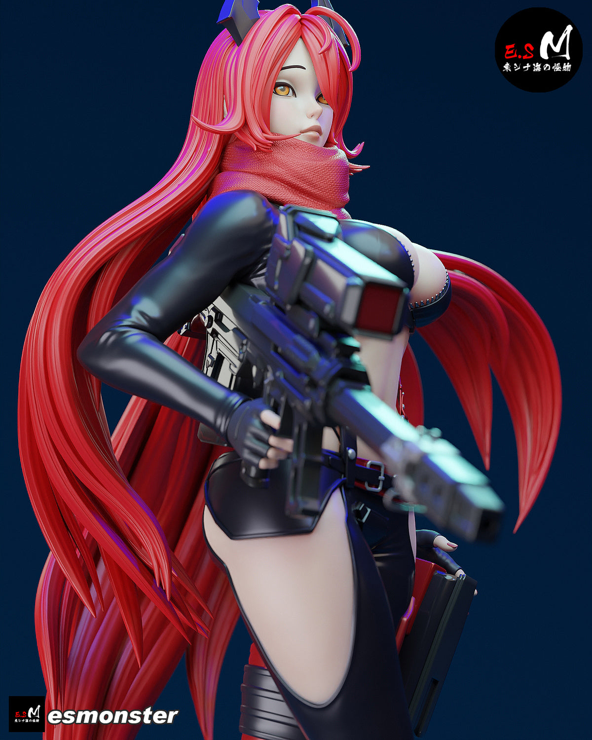 Red Hood Style NIKKE Unpainted Resin Garage Model Kit (1/6-1/12)