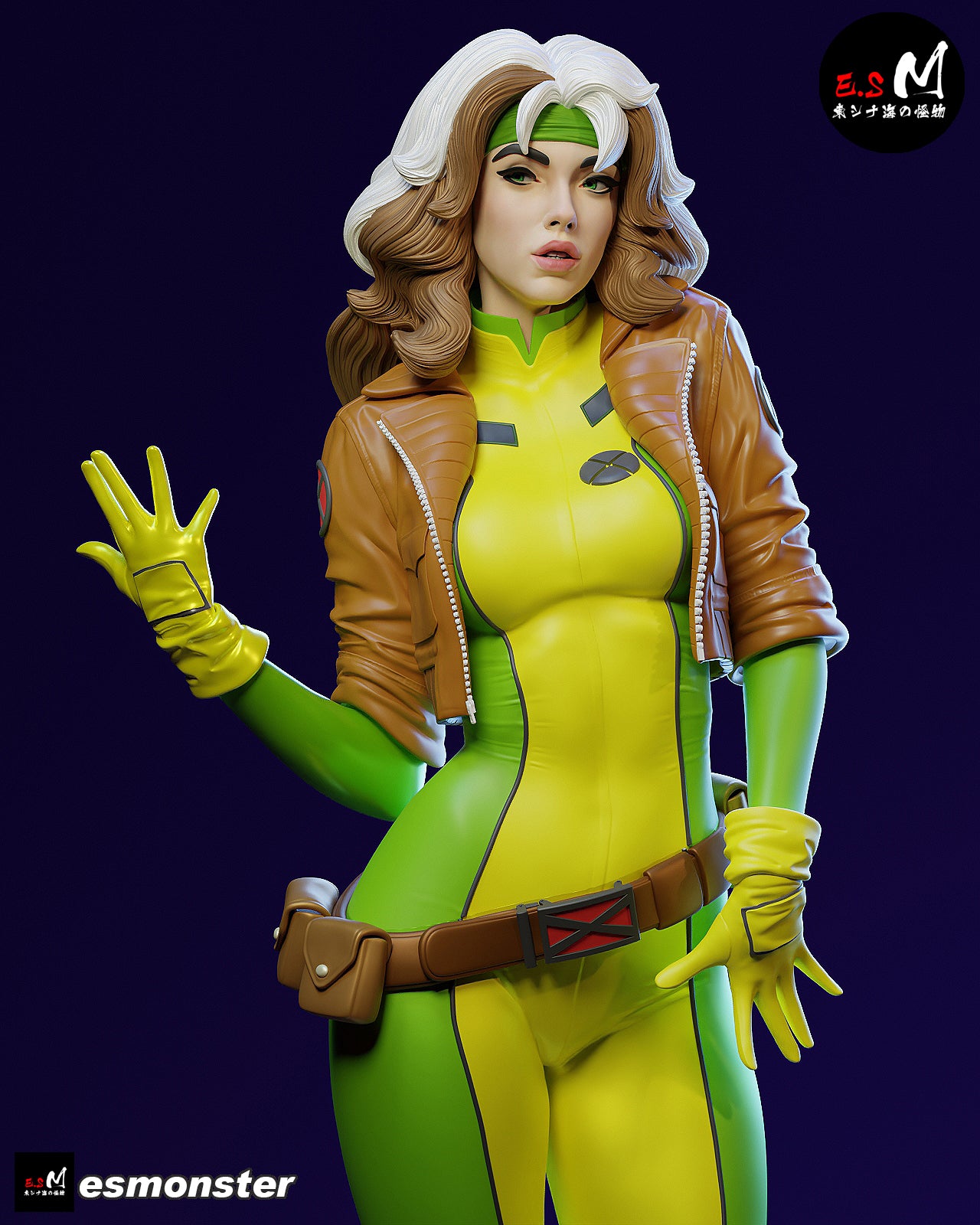 Rogue Casual Style X-Men Unpainted Resin Garage Model Kit (1/6-1/12)