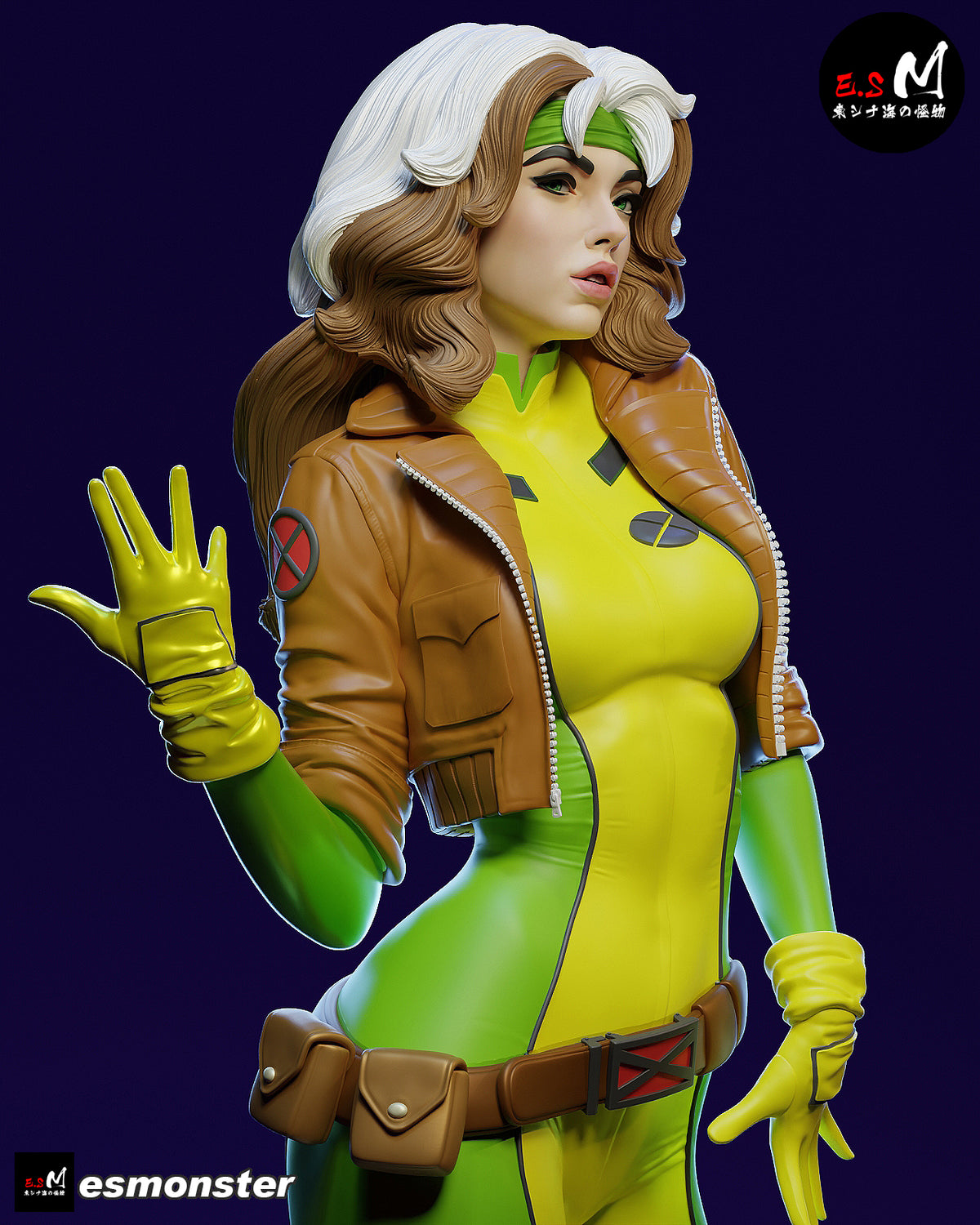 Rogue Casual Style X-Men Unpainted Resin Garage Model Kit (1/6-1/12)