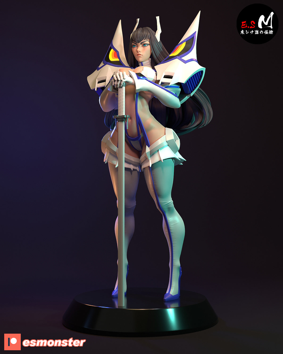 Satsuki Kiryuin Style Kill la Kill Anime Unpainted Resin Garage Kit (1/6-1/12)