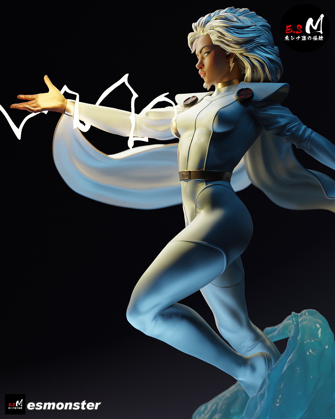 Storm Lightning Style X-Men Unpainted Resin Garage Model Kit (1/6-1/12)