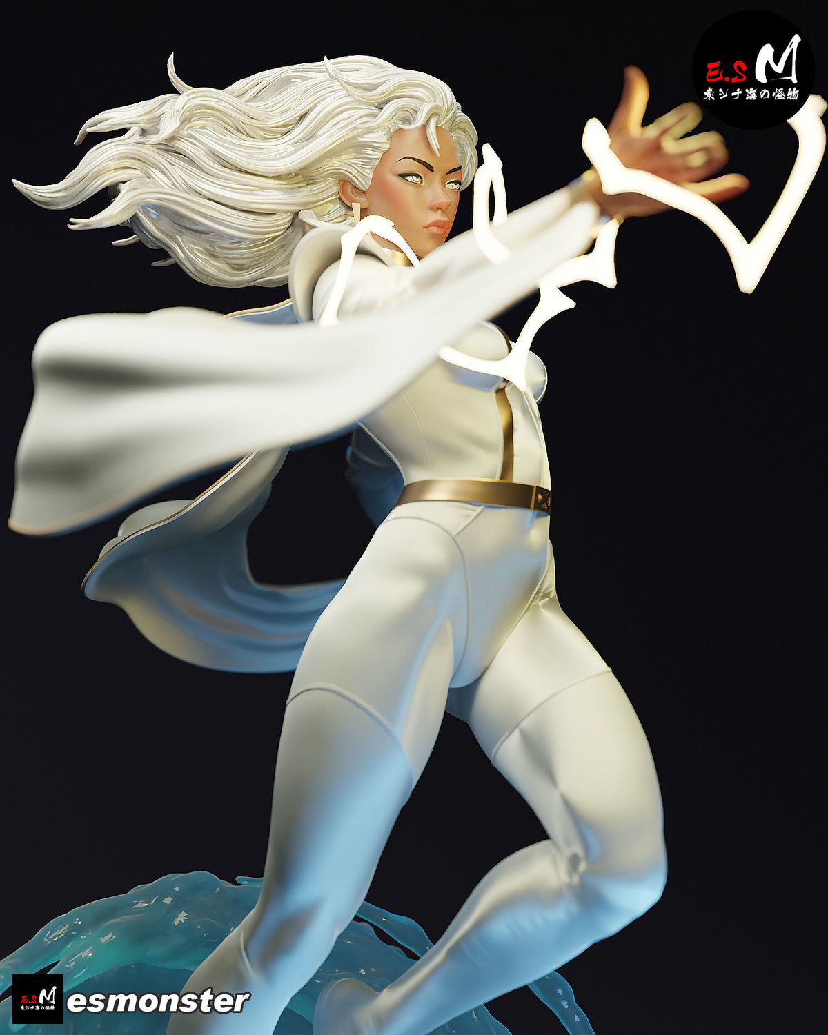 Storm Lightning Style X-Men Unpainted Resin Garage Model Kit (1/6-1/12)