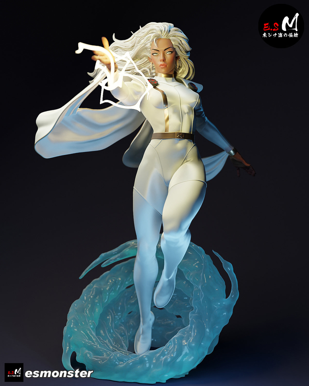 Storm Lightning Style X-Men Unpainted Resin Garage Model Kit (1/6-1/12)