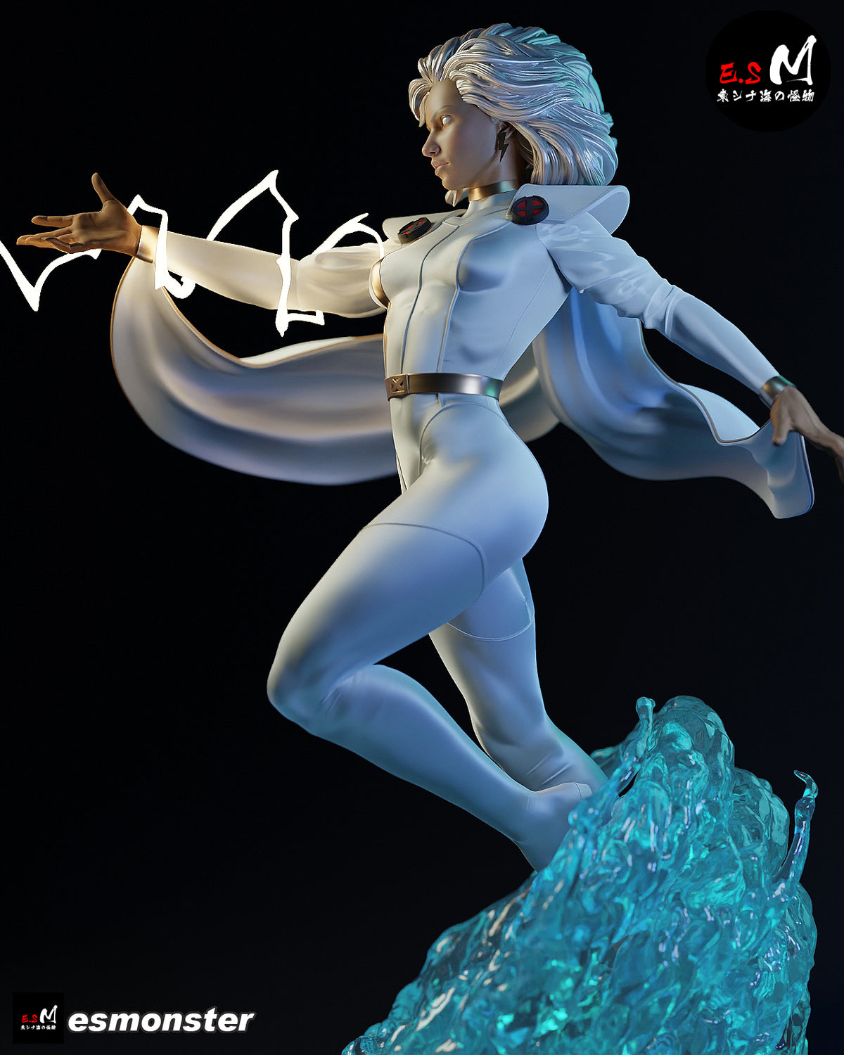 Storm Lightning Style X-Men Unpainted Resin Garage Model Kit (1/6-1/12)