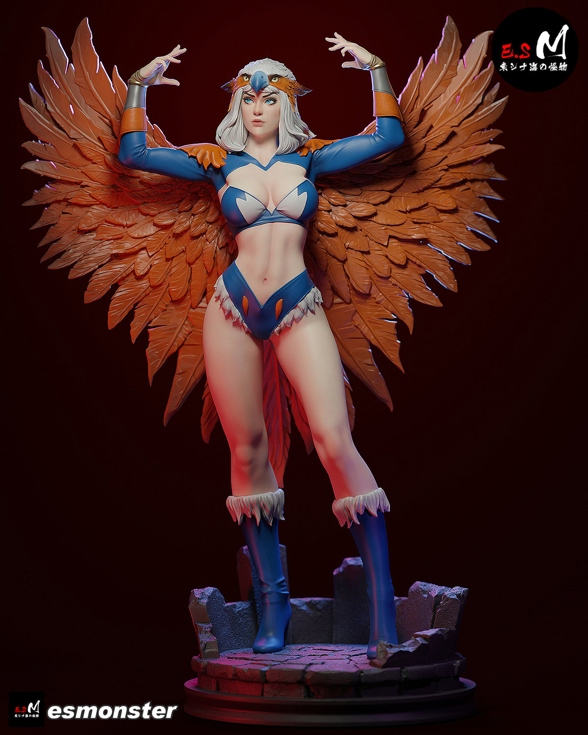 Sorceress Winged Style MOTU Unpainted Resin Garage Kit (1/6-1/12)