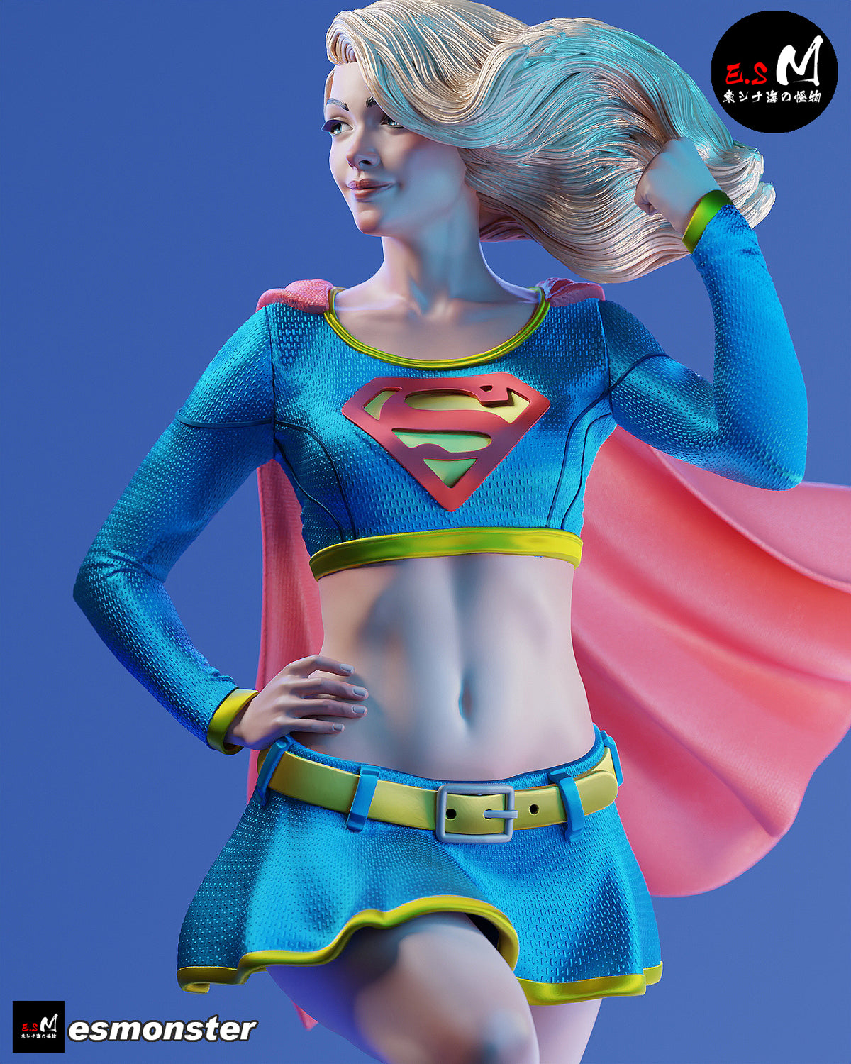 Supergirl Classic Style DC Unpainted Resin Garage Kit (1/6-1/12)