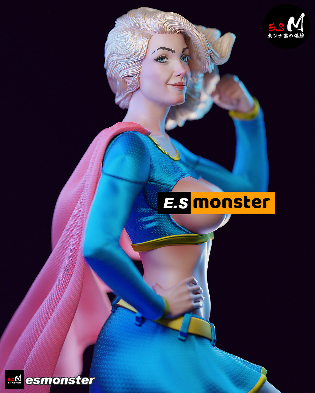 Supergirl Classic Style DC Unpainted Resin Garage Kit (1/6-1/12)