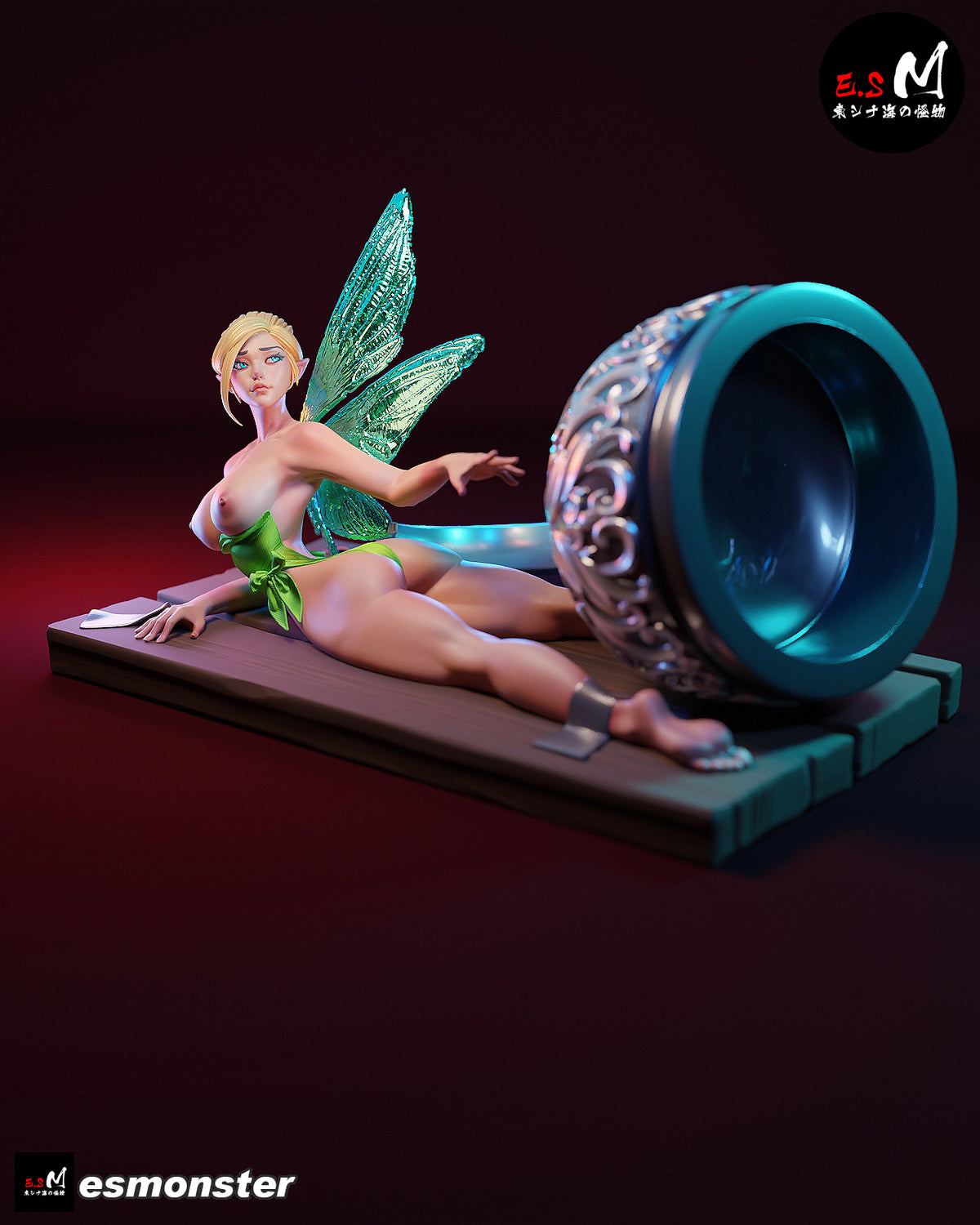 Tinker Bell Hook Trap Peter Pan Unpainted Resin Garage Kit (1/6-1/12)