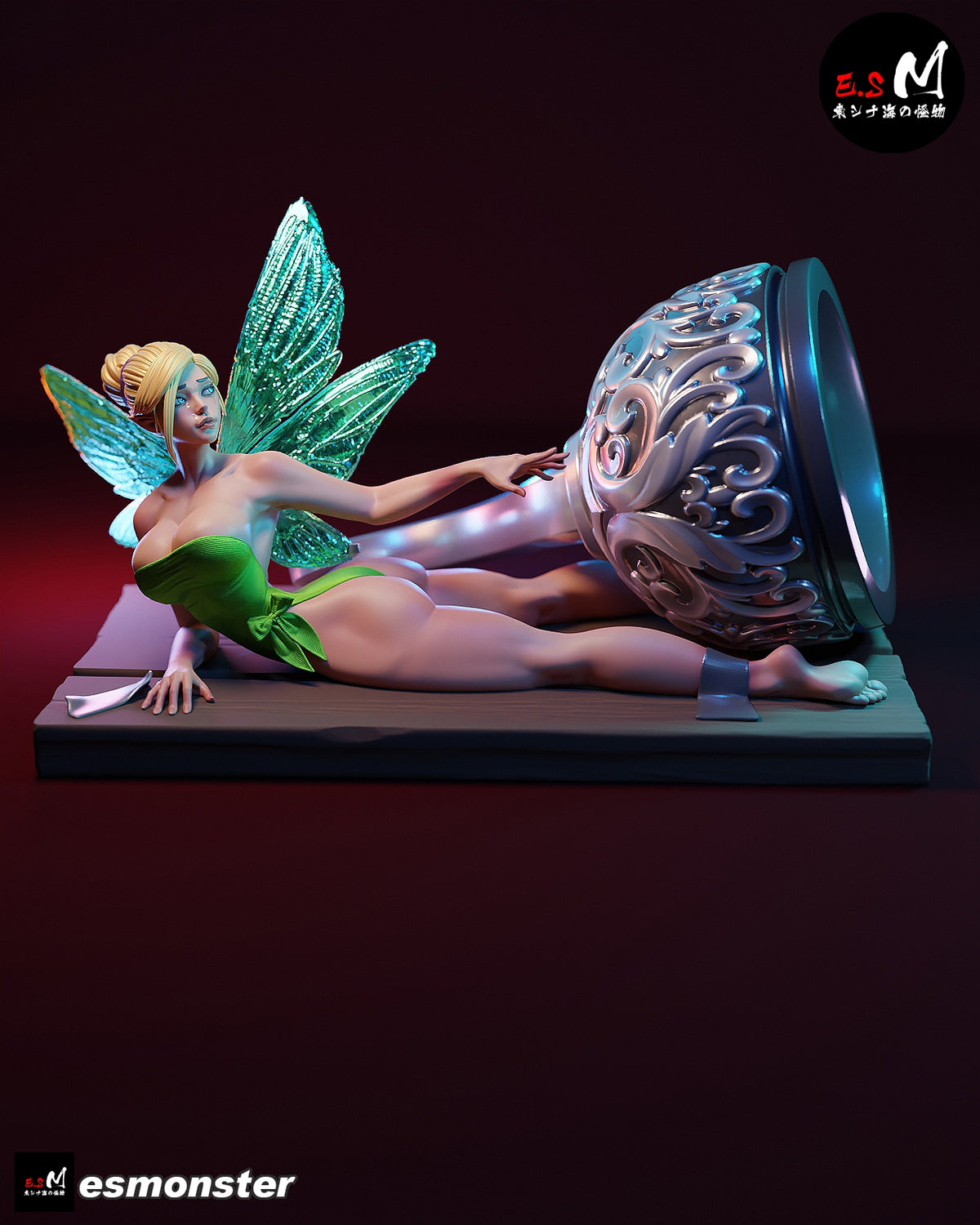 Tinker Bell Hook Trap Peter Pan Unpainted Resin Garage Kit (1/6-1/12)
