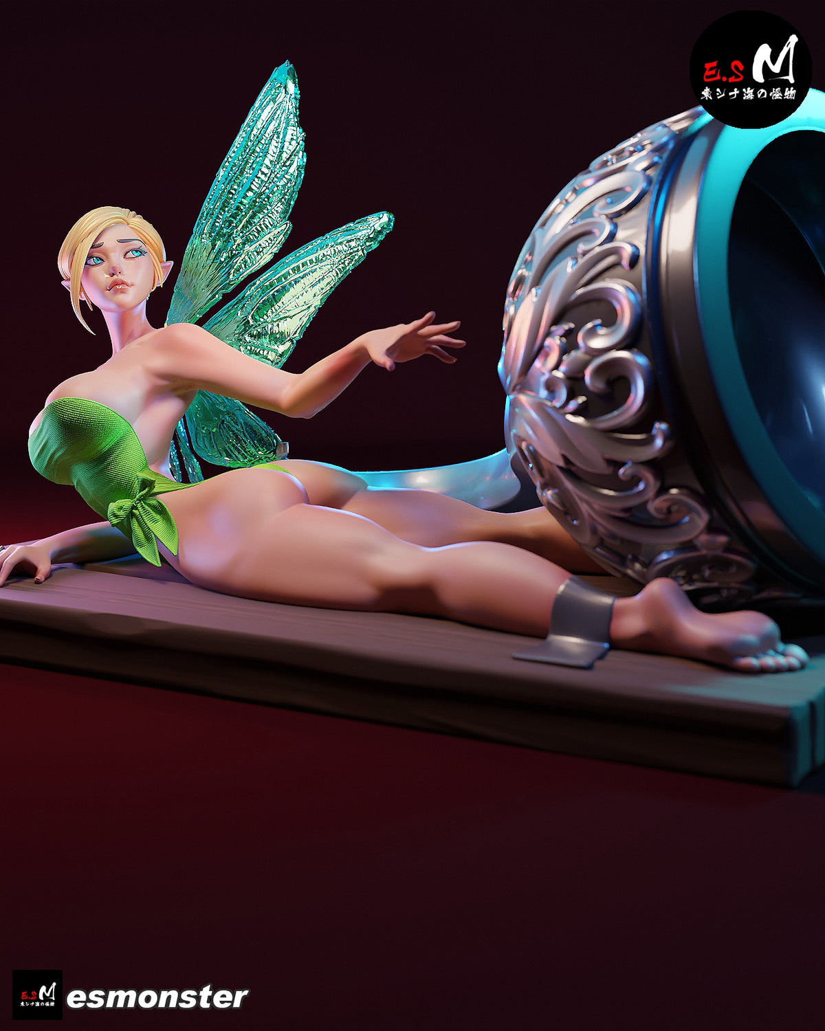 Tinker Bell Hook Trap Peter Pan Unpainted Resin Garage Kit (1/6-1/12)