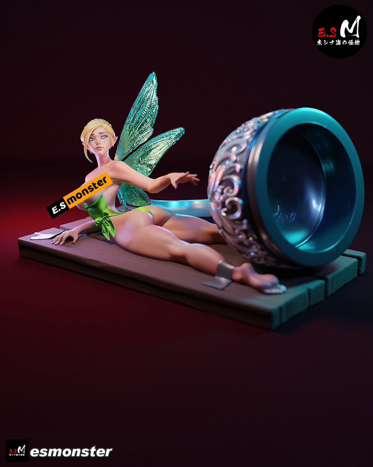 Tinker Bell Hook Trap Peter Pan Unpainted Resin Garage Kit (1/6-1/12)