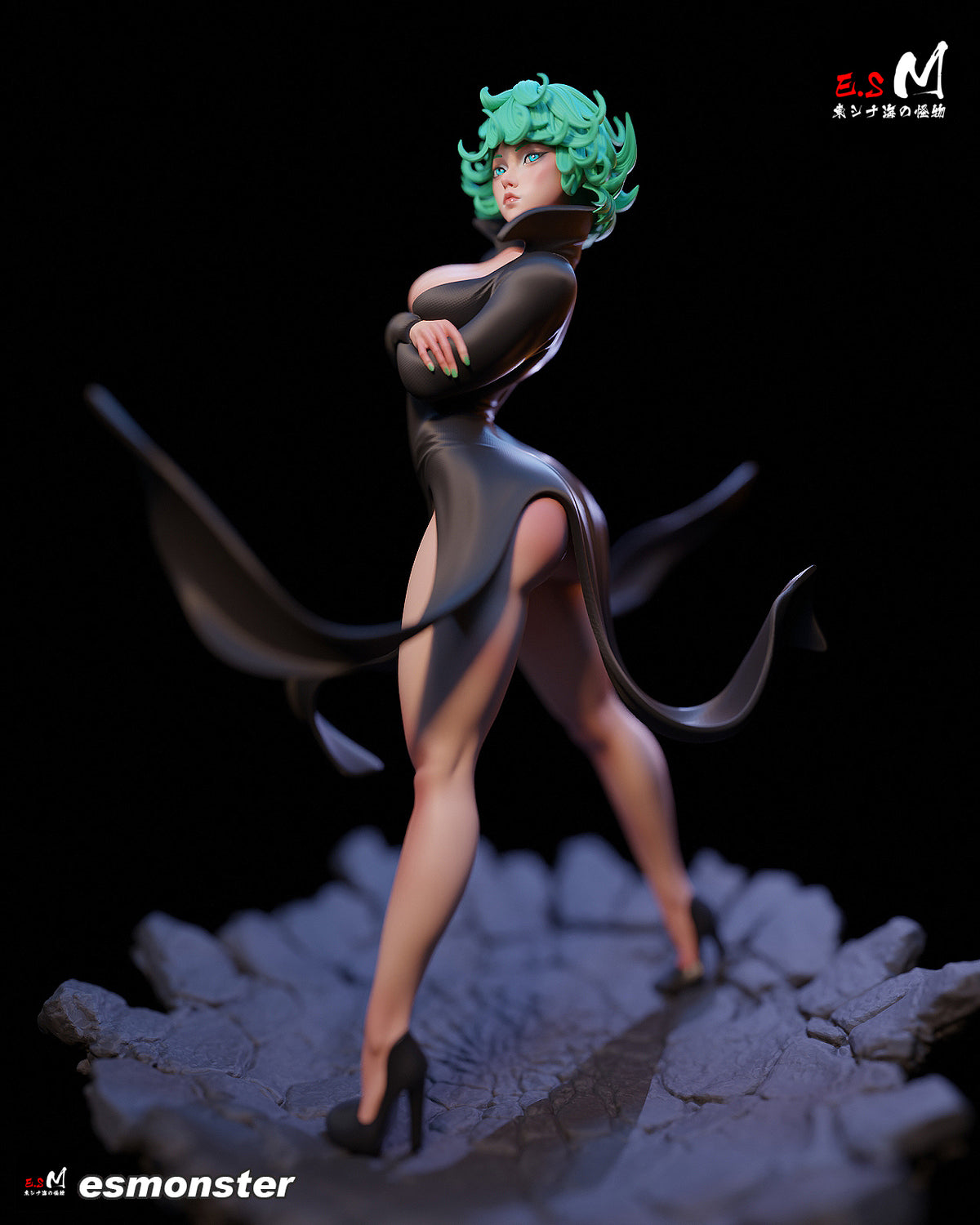 Tatsumaki Style One Punch Man Unpainted Resin Garage Kit (1/6-1/12)