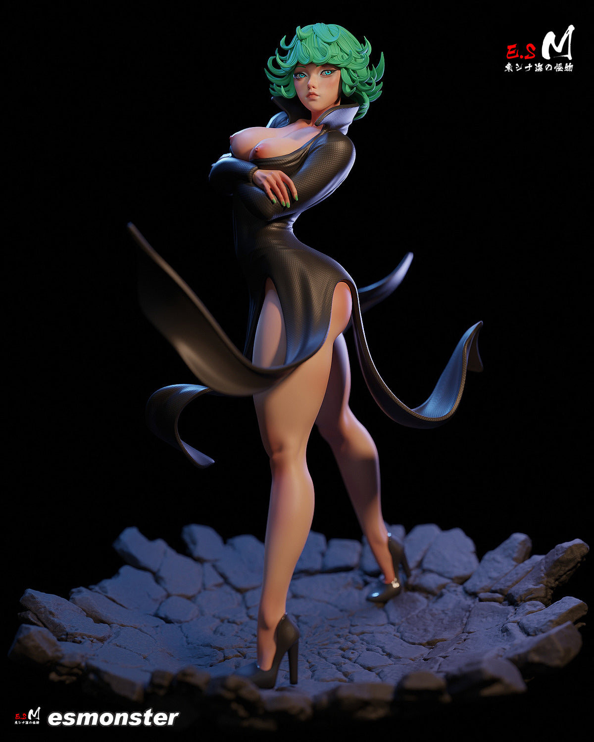 Tatsumaki Style One Punch Man Unpainted Resin Garage Kit (1/6-1/12)