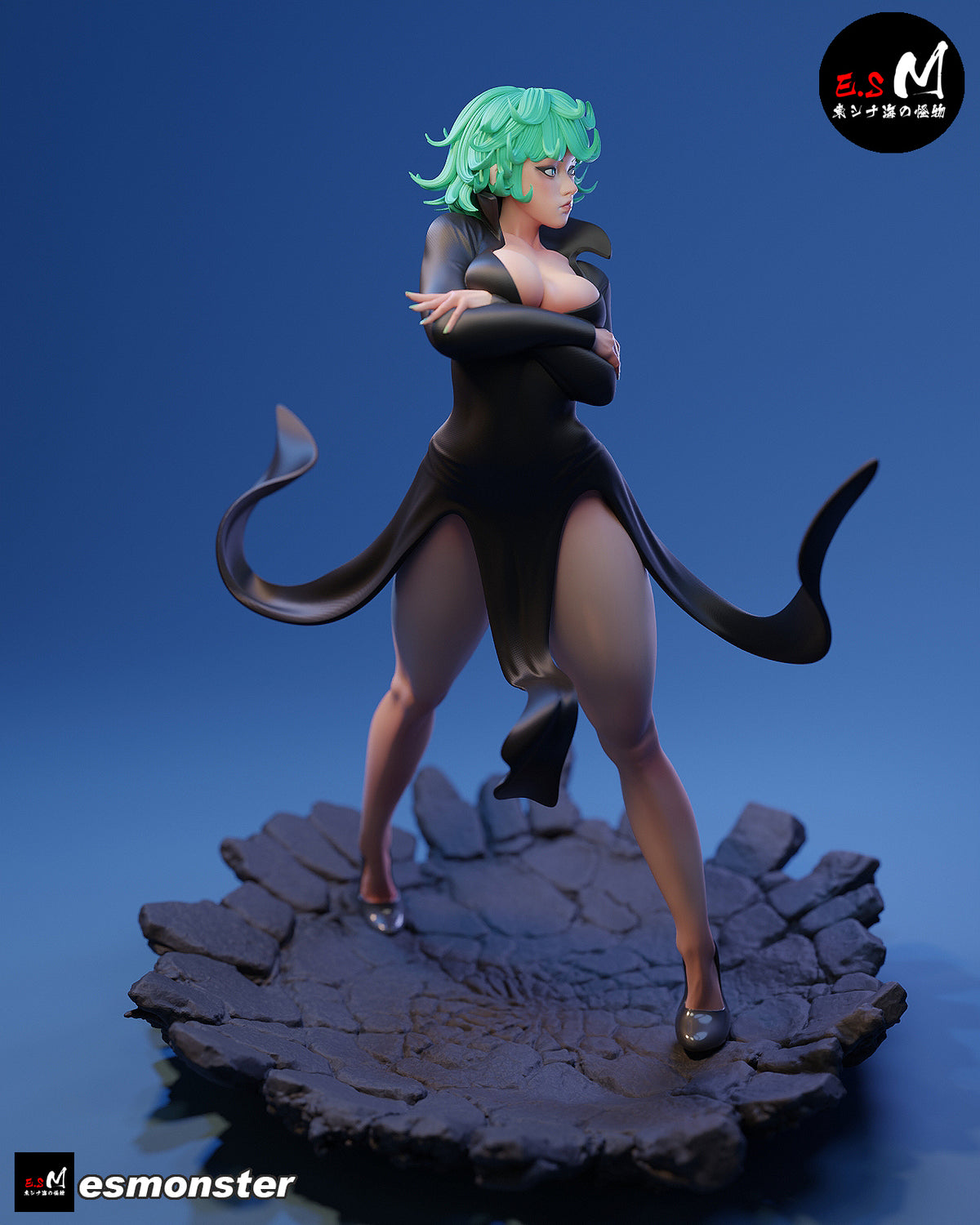 Tatsumaki Style One Punch Man Unpainted Resin Garage Kit (1/6-1/12)