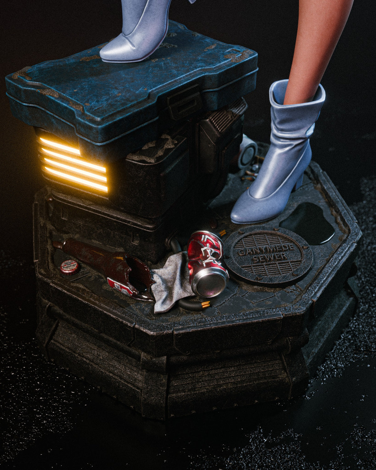 Faye Valentine Style Cowboy Bebop Unpainted Resin Garage Model Kit (1/6-1/12)