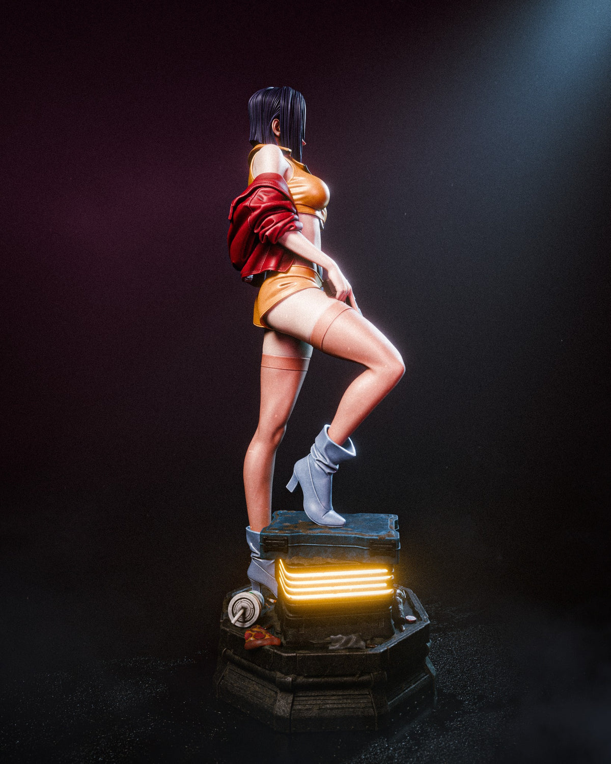 Faye Valentine Style Cowboy Bebop Unpainted Resin Garage Model Kit (1/6-1/12)