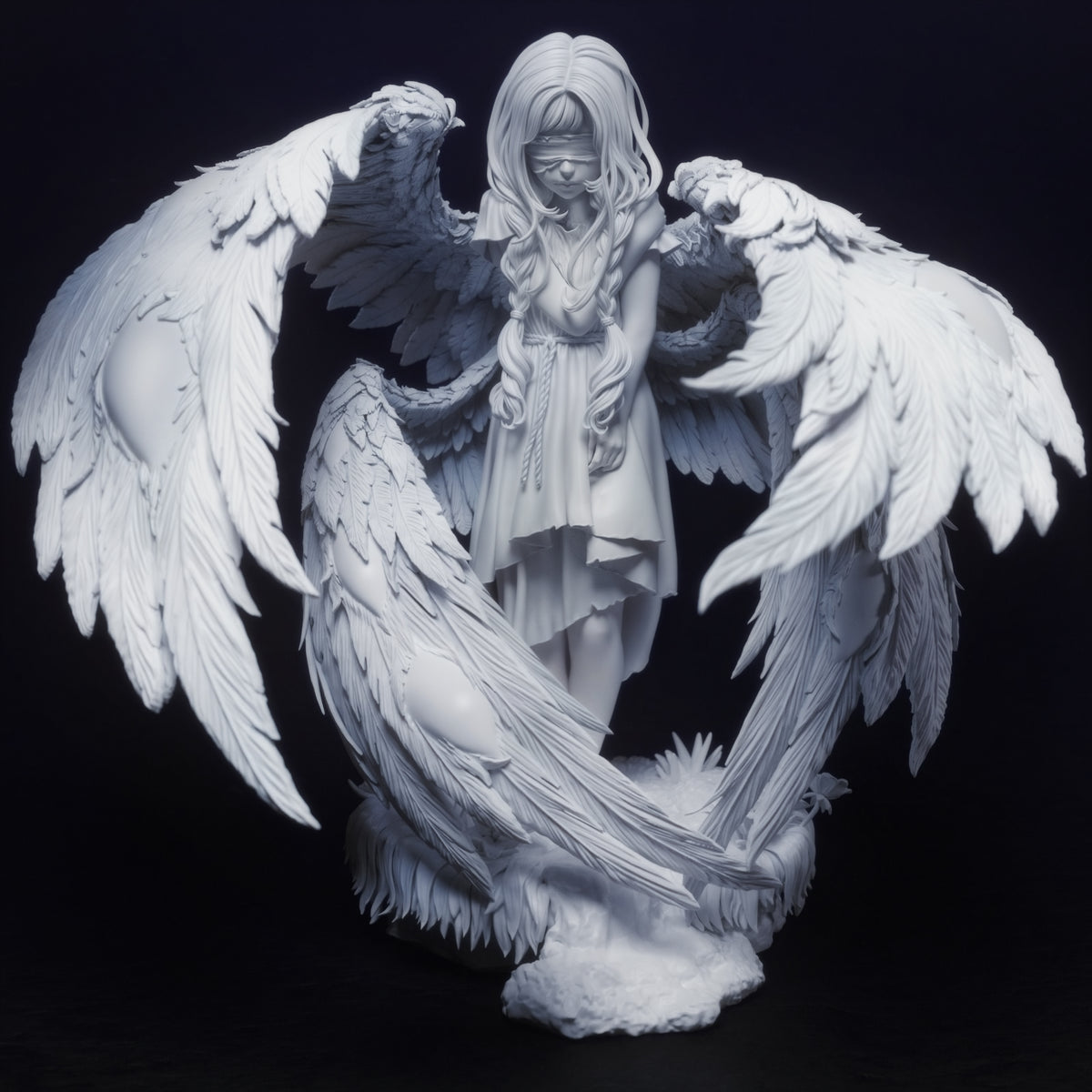 Seraphim Style Divine Angel Fantasy Unpainted Resin Garage Model Kit (1/6-1/12)