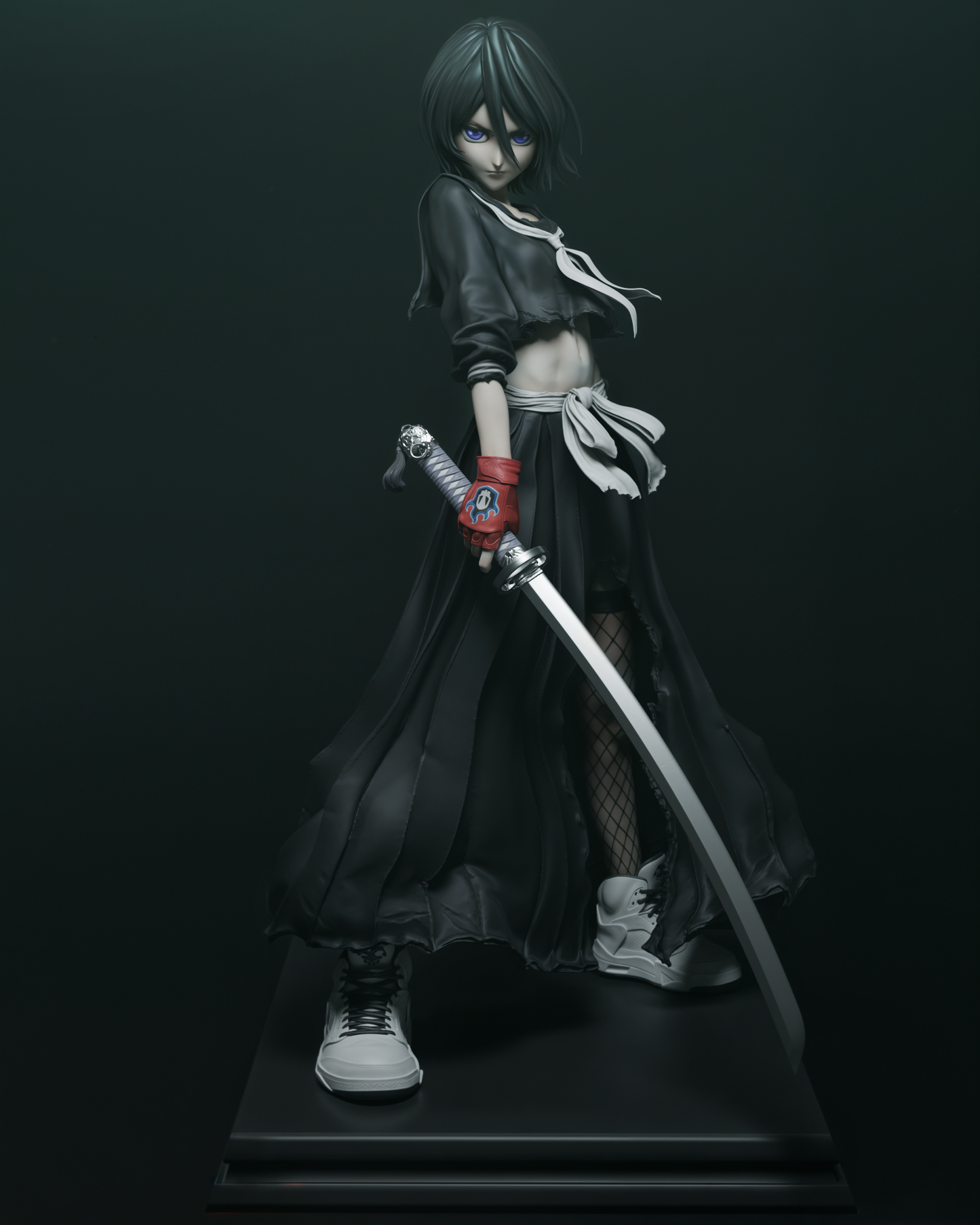 Rukia style Frostblade Heroine resin kit – Unpainted 3D Printed Model kit