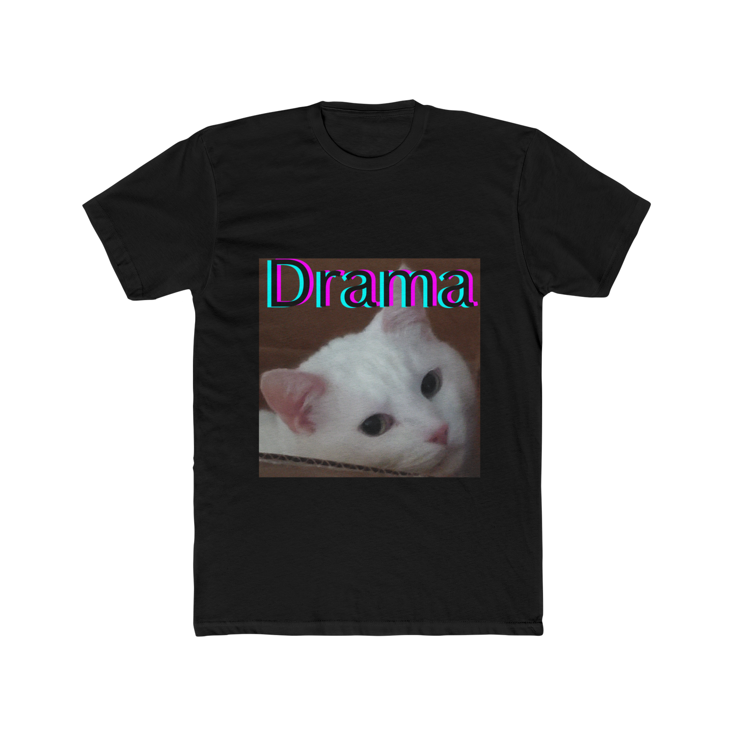 Drama Cat Face Shirt – Funny Cat Meme T-Shirt, Sarcastic Graphic Tee for Cat Lovers