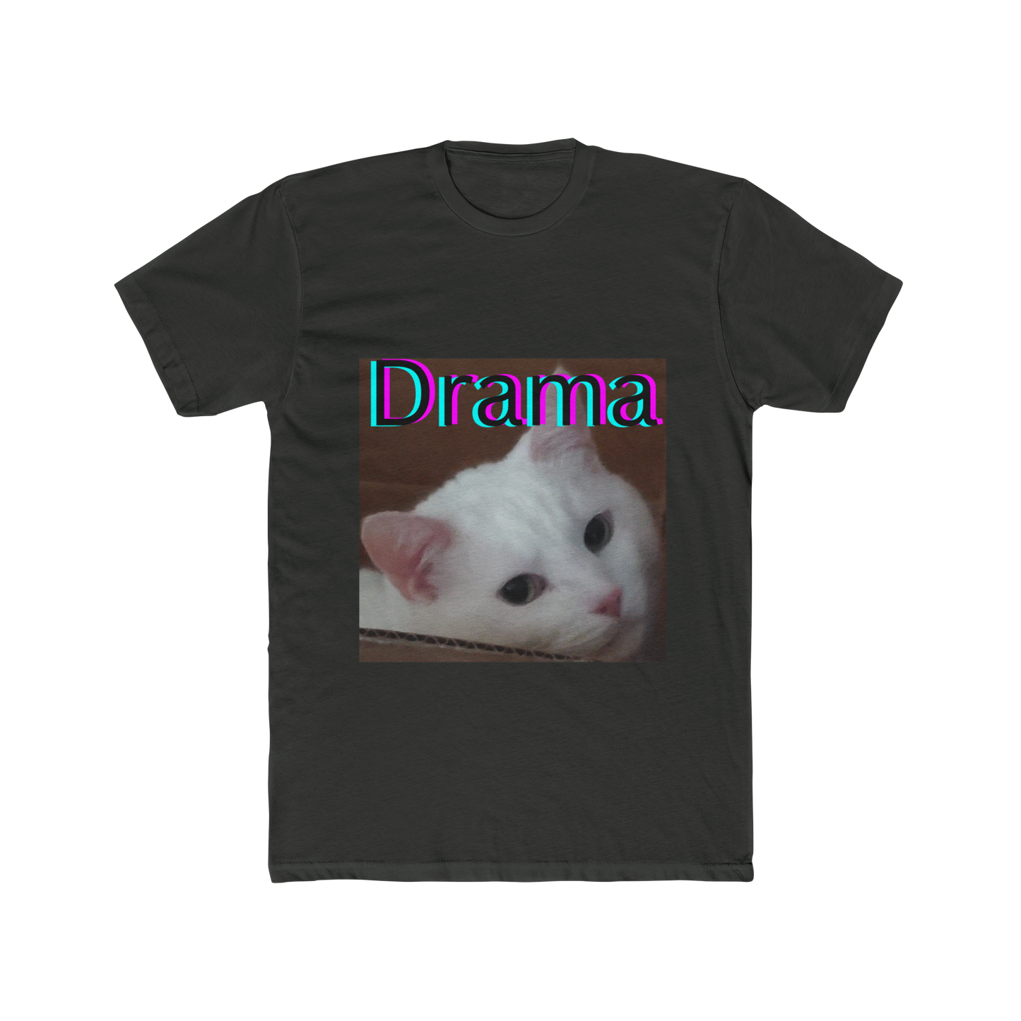 Drama Cat Face Shirt – Funny Cat Meme T-Shirt, Sarcastic Graphic Tee for Cat Lovers