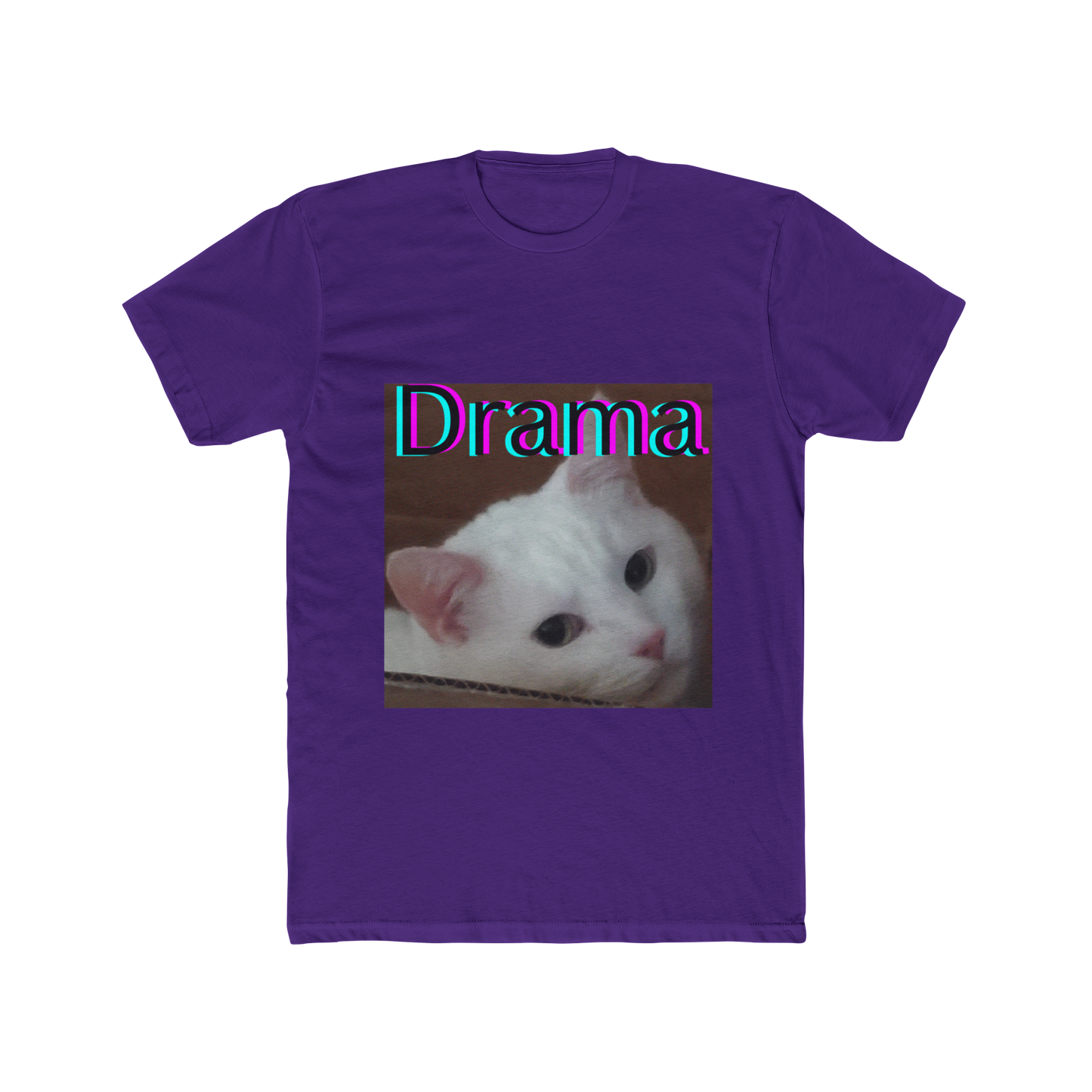 Drama Cat Face Shirt – Funny Cat Meme T-Shirt, Sarcastic Graphic Tee for Cat Lovers