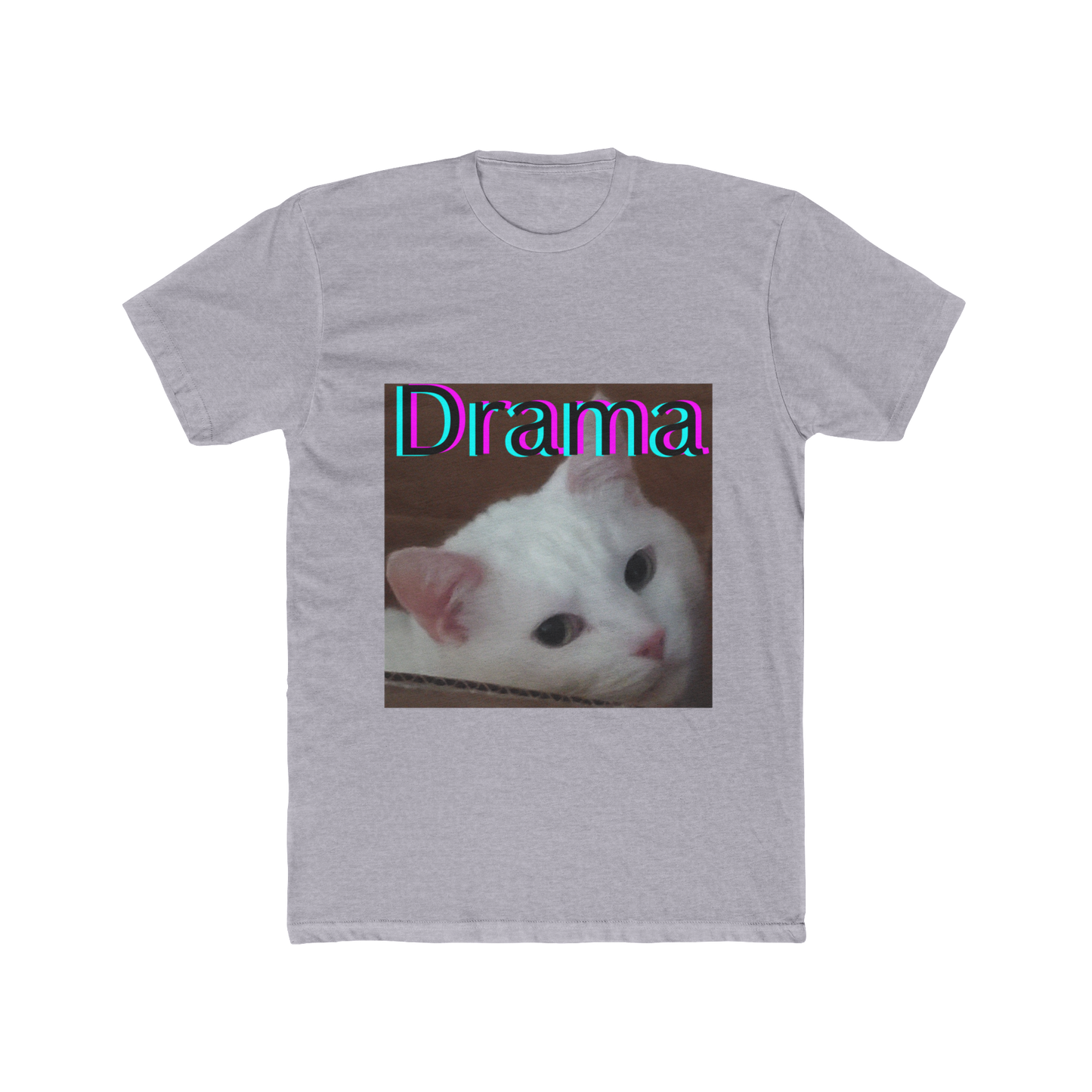 Drama Cat Face Shirt – Funny Cat Meme T-Shirt, Sarcastic Graphic Tee for Cat Lovers