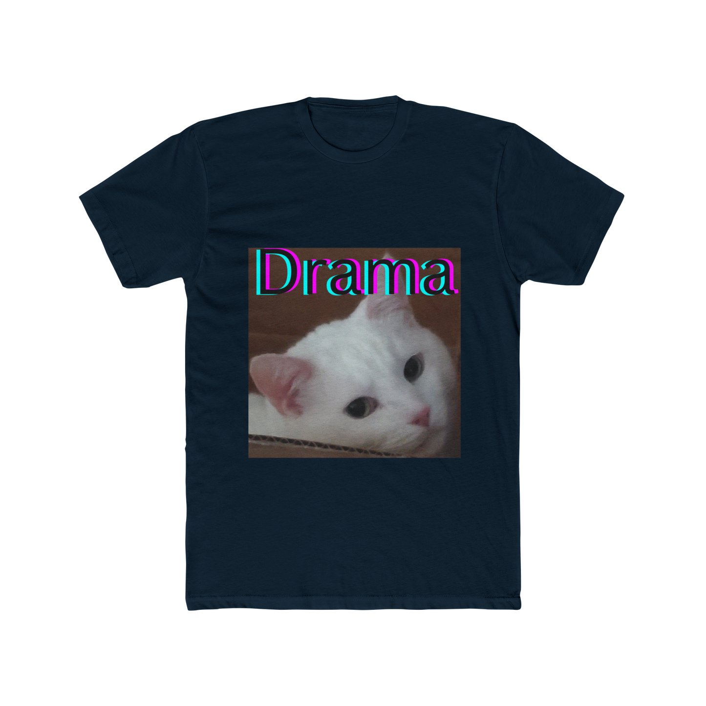 Drama Cat Face Shirt – Funny Cat Meme T-Shirt, Sarcastic Graphic Tee for Cat Lovers