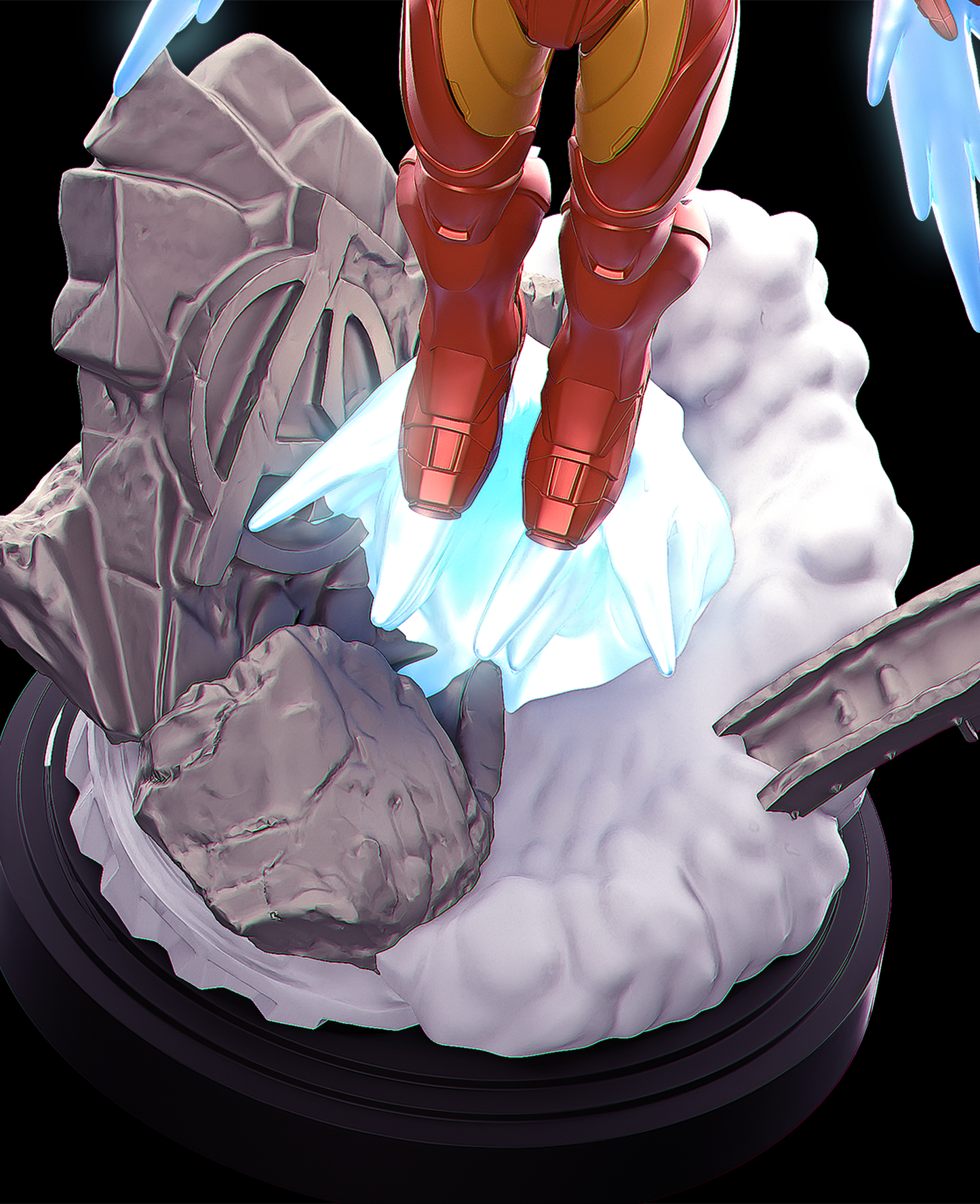 Iron Man Style Armored Avenger – Unpainted 3D Printed Model Kit