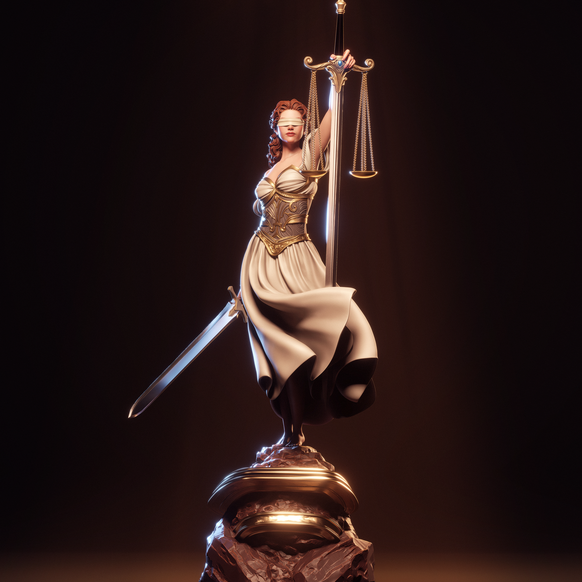 Justice OC Style Original Character Unpainted Resin Garage Model Kit (1/6-1/12)