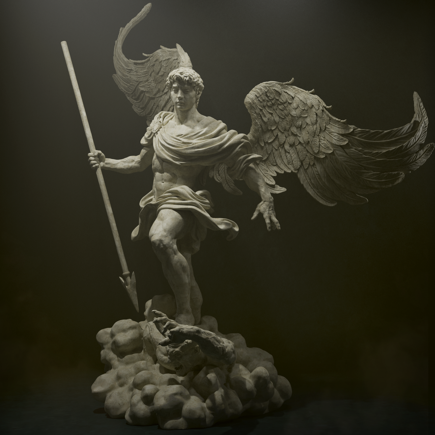 Archangel Michael resin kit – Unpainted 3D Printed Model kit