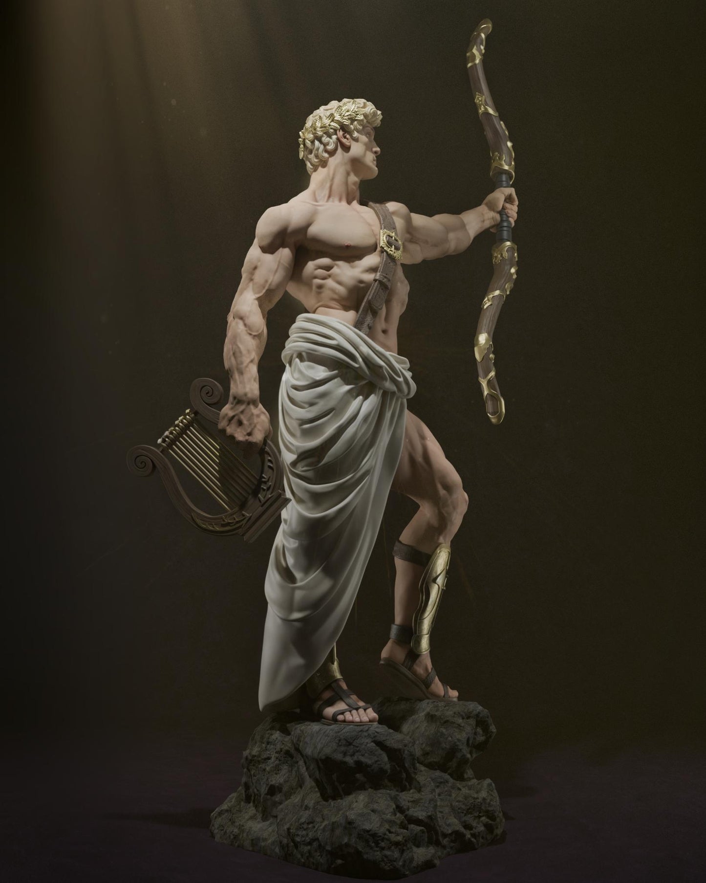 Apollo Greek God resin kit – Unpainted 3D Printed Model kit