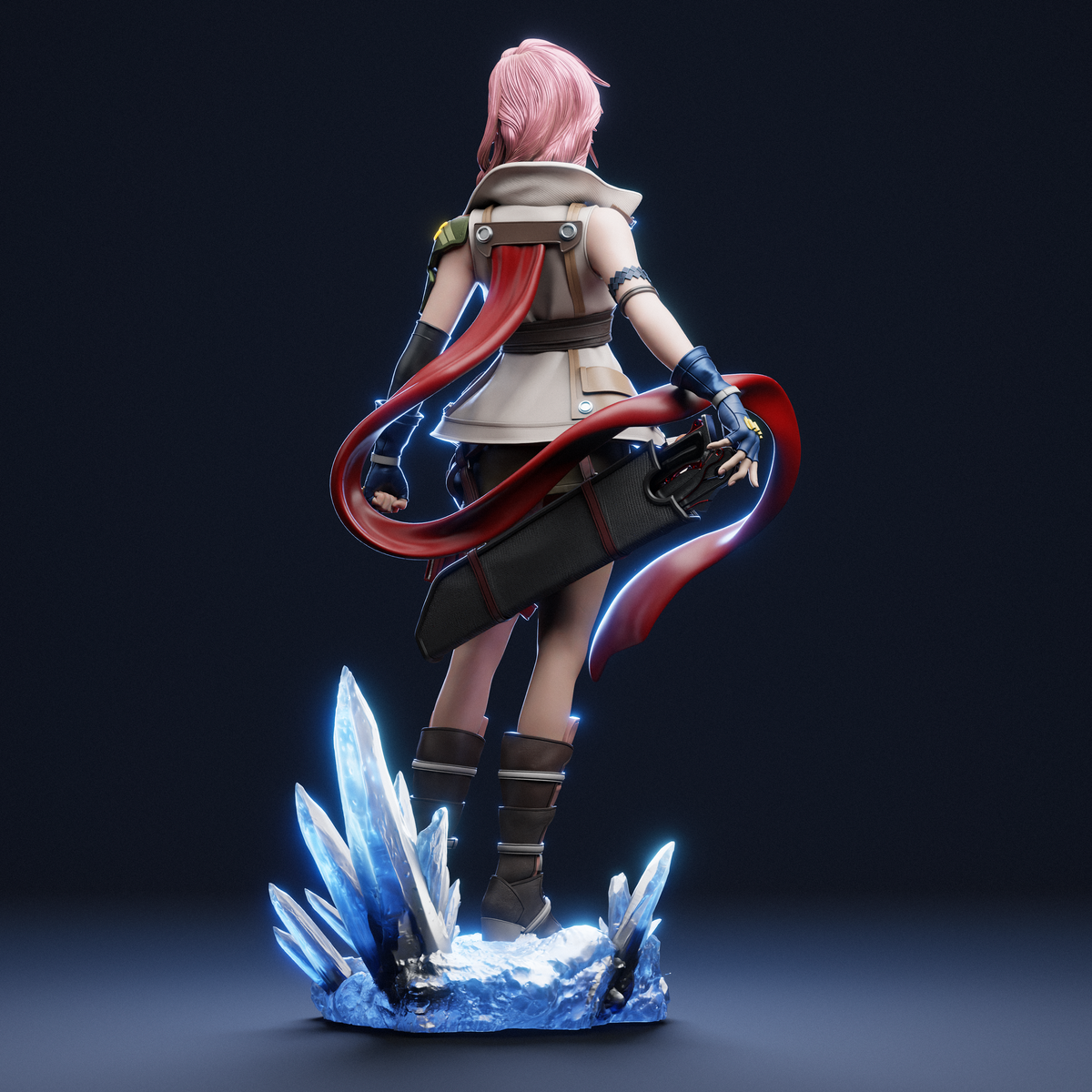 Lightning Style Final Fantasy XIII Gaming Unpainted Resin Garage Kit (1/6-1/12)