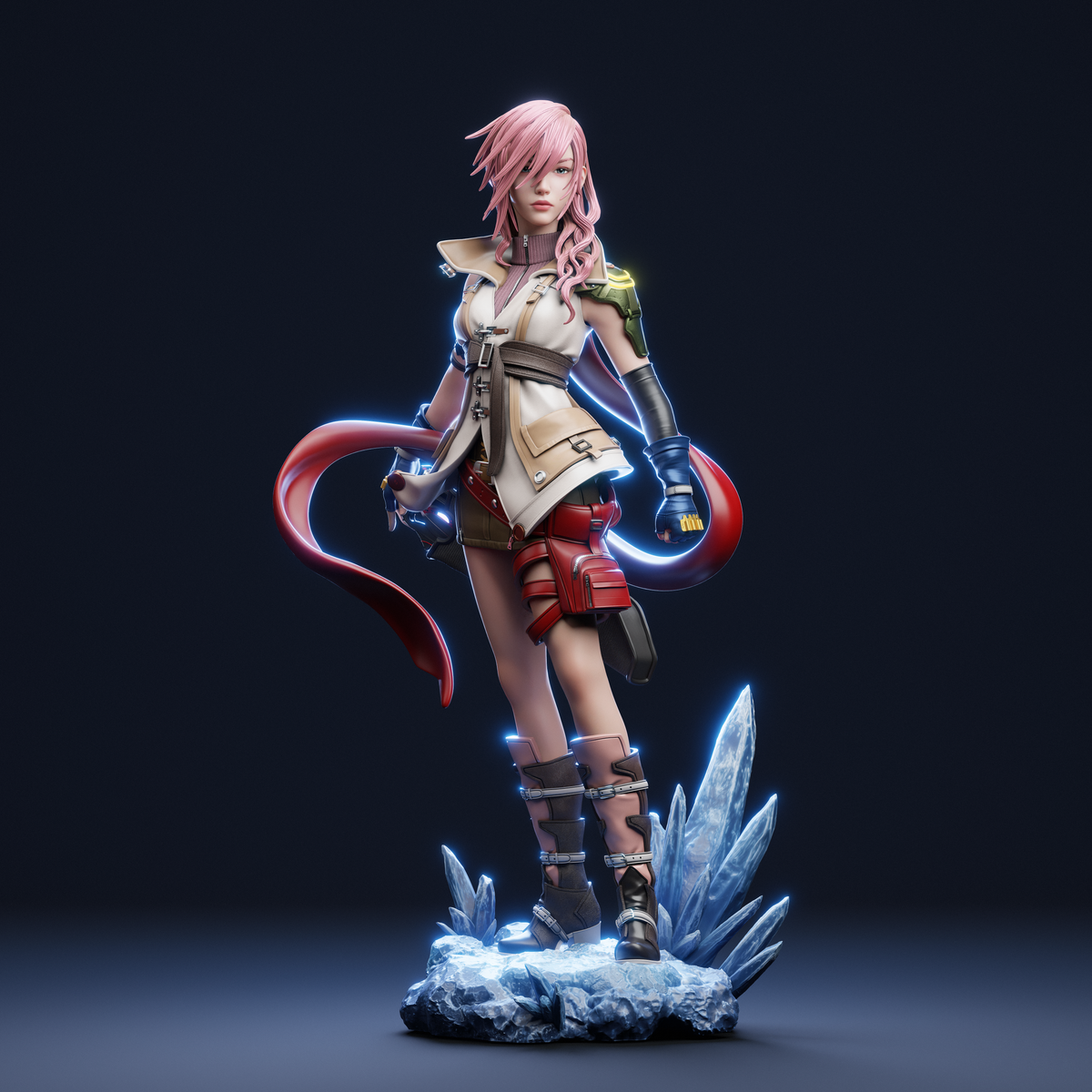 Lightning Style Final Fantasy XIII Gaming Unpainted Resin Garage Kit (1/6-1/12)