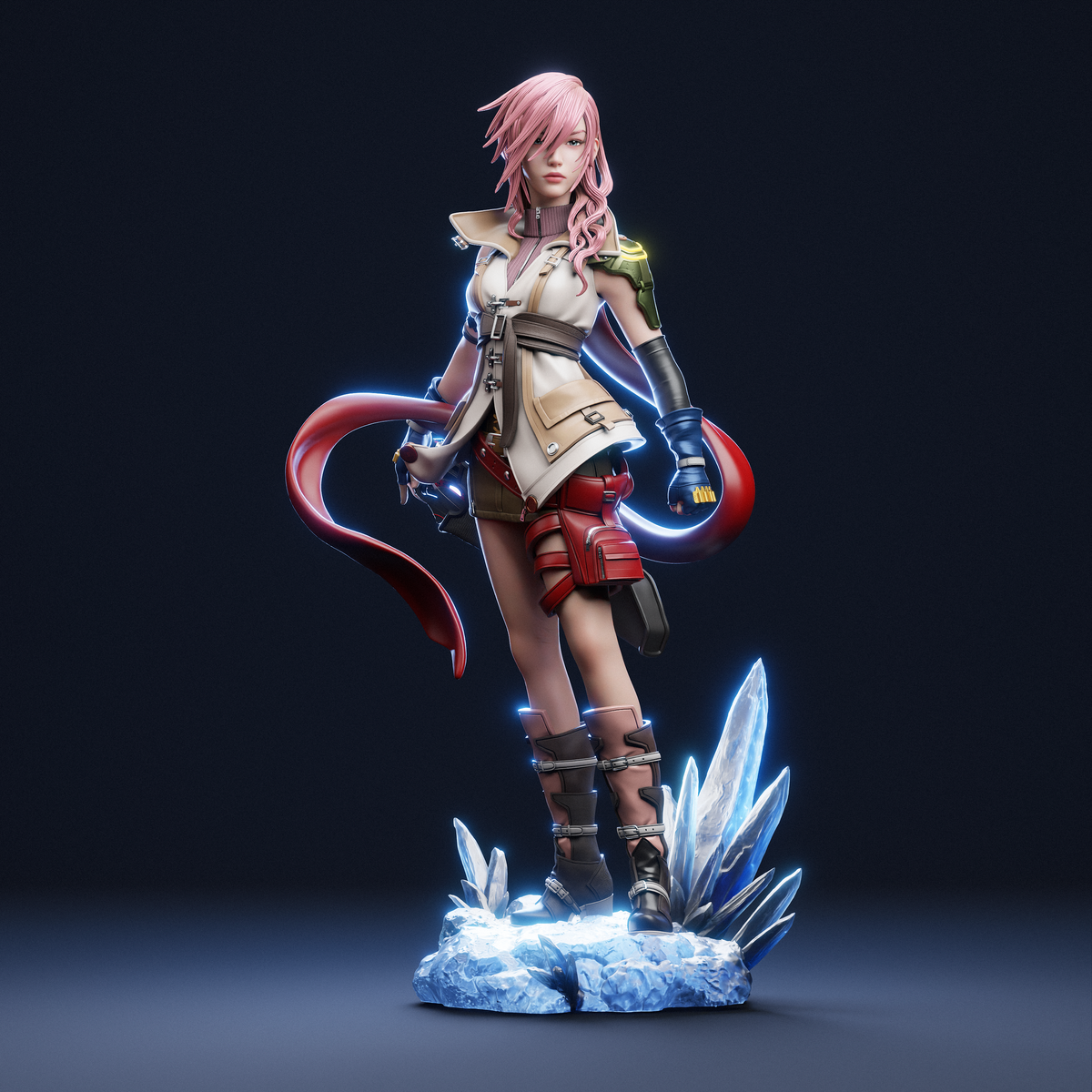 Lightning Style Final Fantasy XIII Gaming Unpainted Resin Garage Kit (1/6-1/12)
