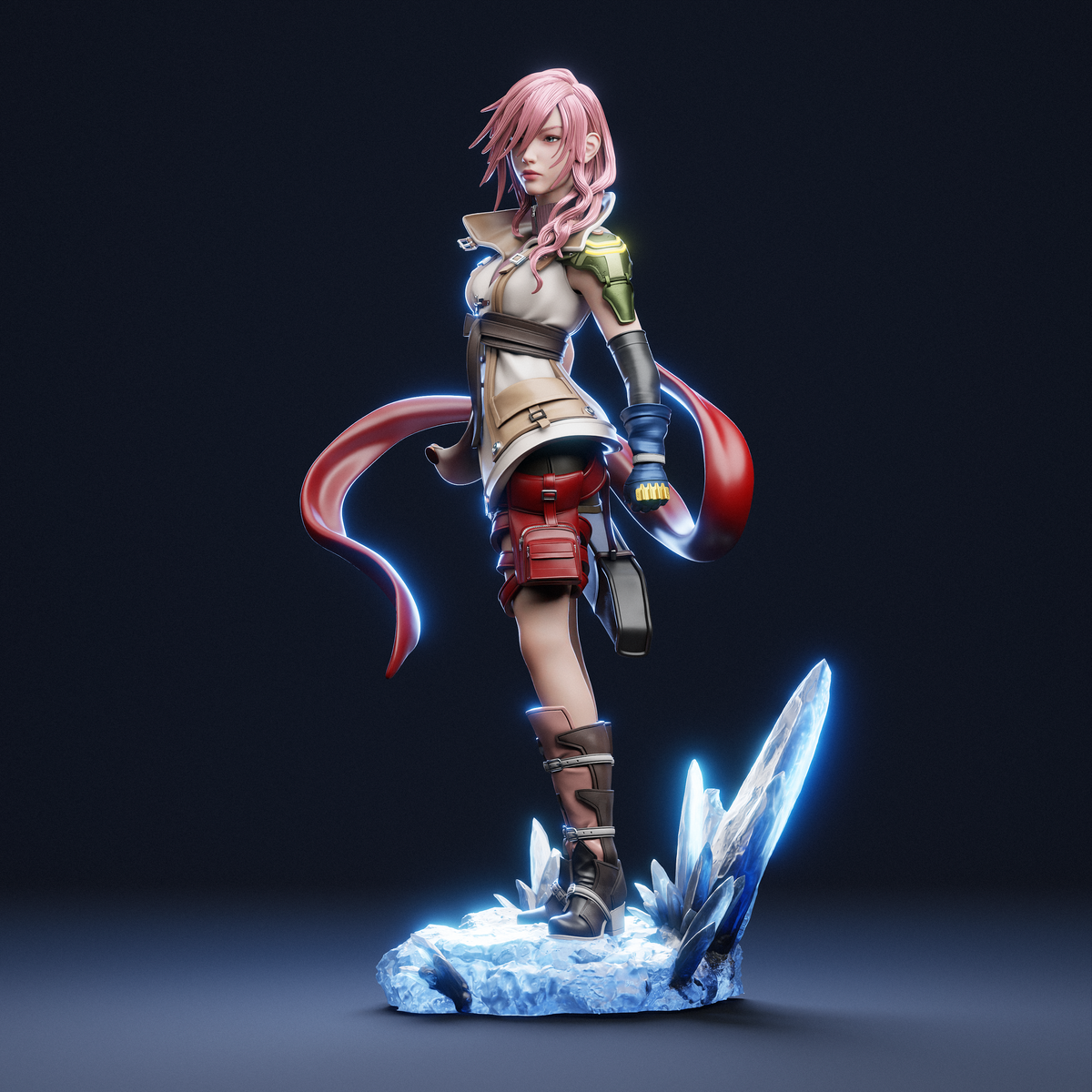 Lightning Style Final Fantasy XIII Gaming Unpainted Resin Garage Kit (1/6-1/12)