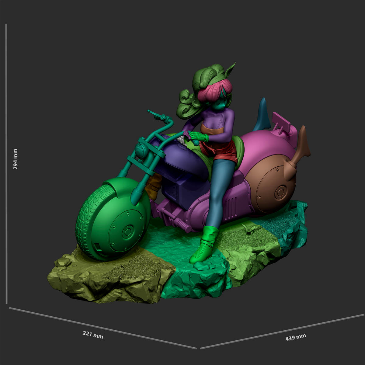 Launch Style Dragon Ball Anime Unpainted Resin Garage Kit (1/6-1/12)
