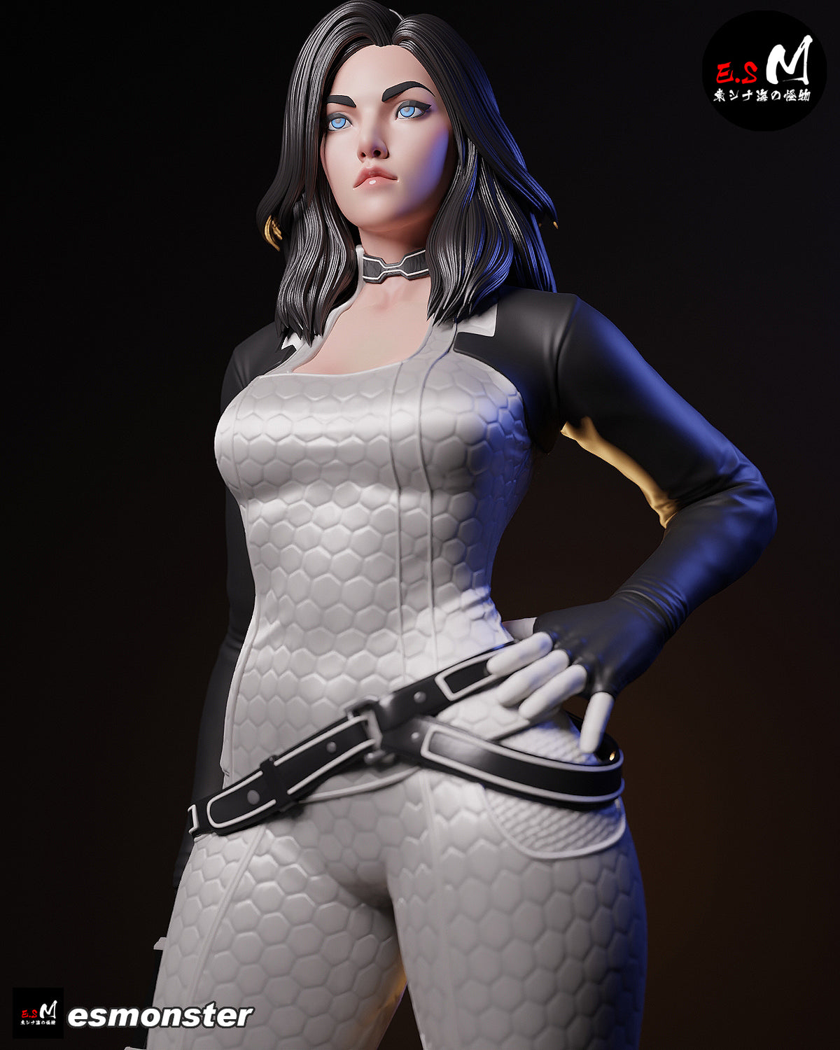Casual Miranda Lawson Style Mass Effect Unpainted Resin Kit (1/6-1/12)