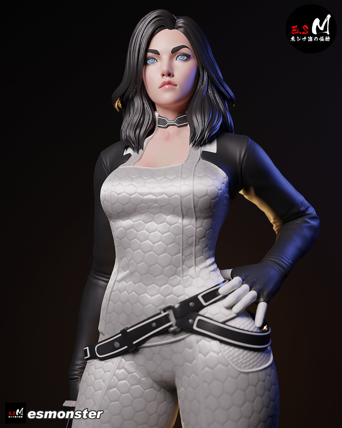 Casual Miranda Lawson Style Mass Effect Unpainted Resin Kit (1/6-1/12)