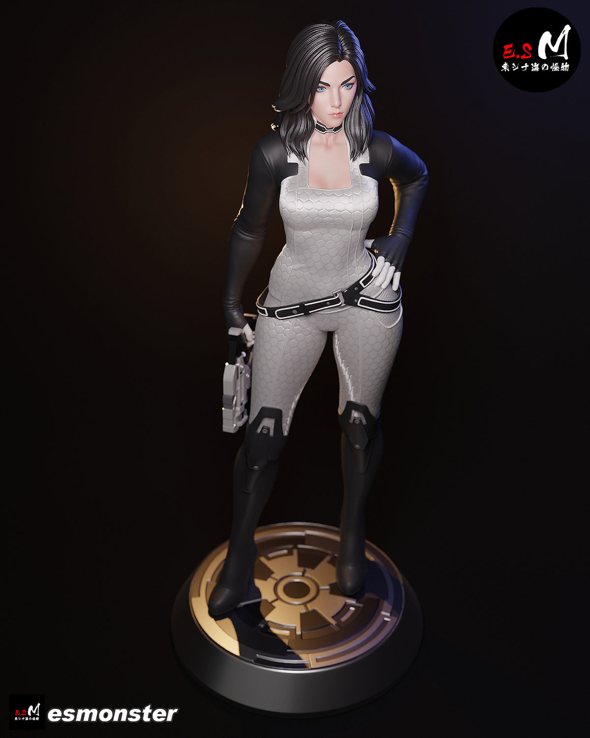 Casual Miranda Lawson Style Mass Effect Unpainted Resin Kit (1/6-1/12)