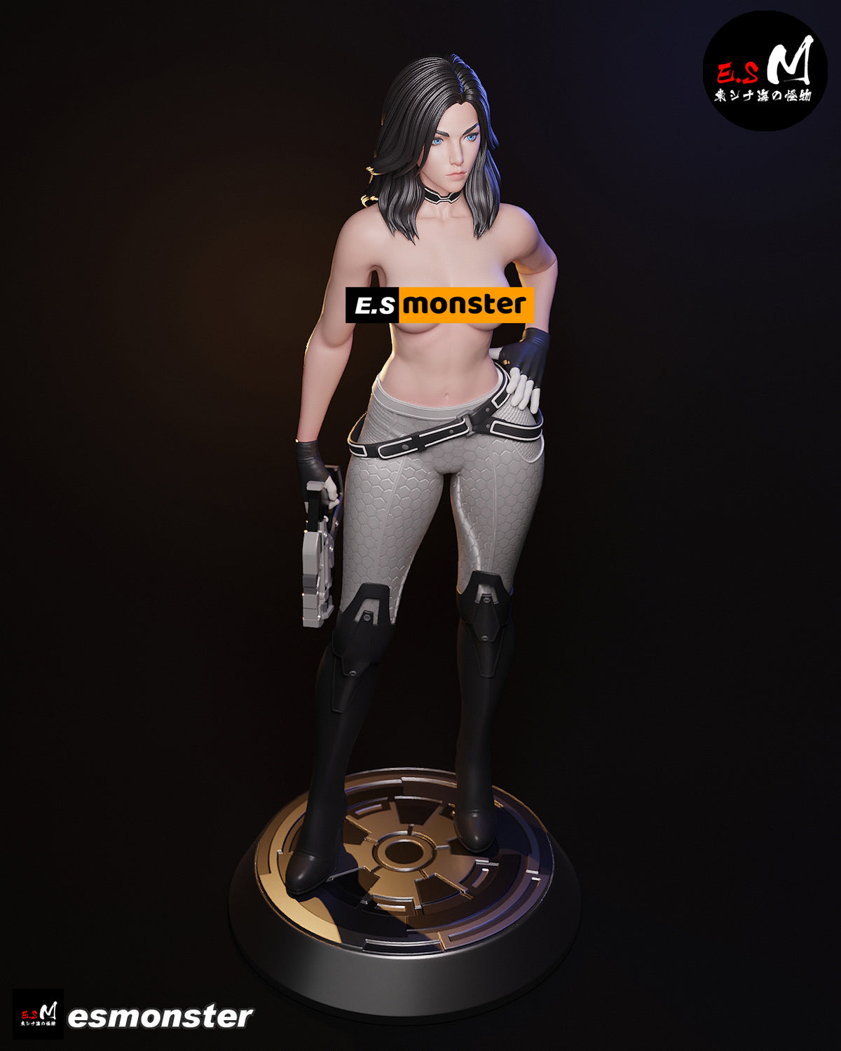 Casual Miranda Lawson Style Mass Effect Unpainted Resin Kit (1/6-1/12)