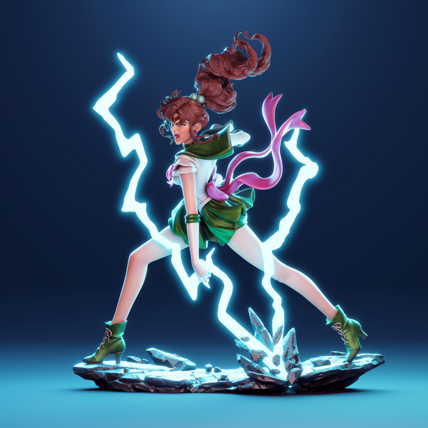Sailor Jupiter resin kit – Unpainted 3D Printed Model kit