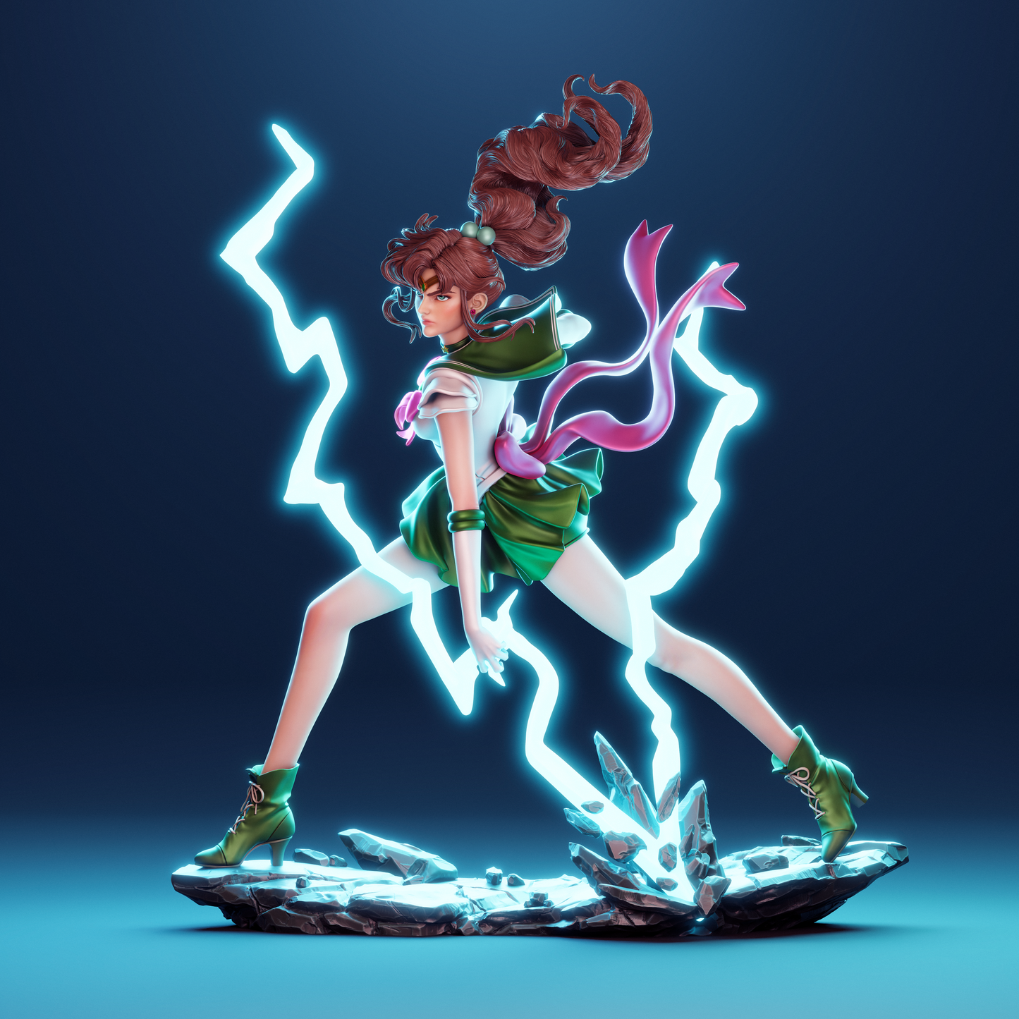 Sailor Jupiter resin kit – Unpainted 3D Printed Model kit