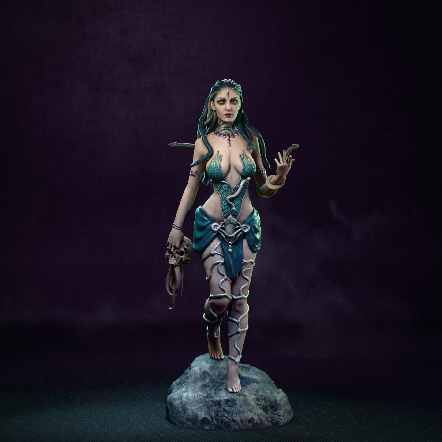 Medusa Gorgon Stonegaze Queen resin kit – Unpainted 3D Printed Model kit
