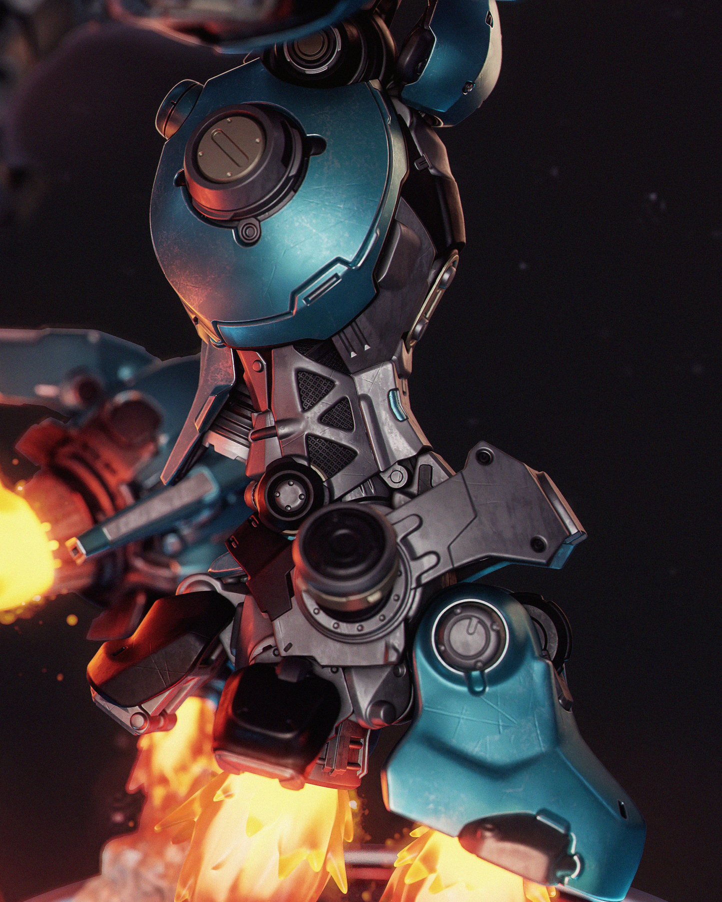 Nillaiu and BBlue – Unpainted 3D Printed Model Kit