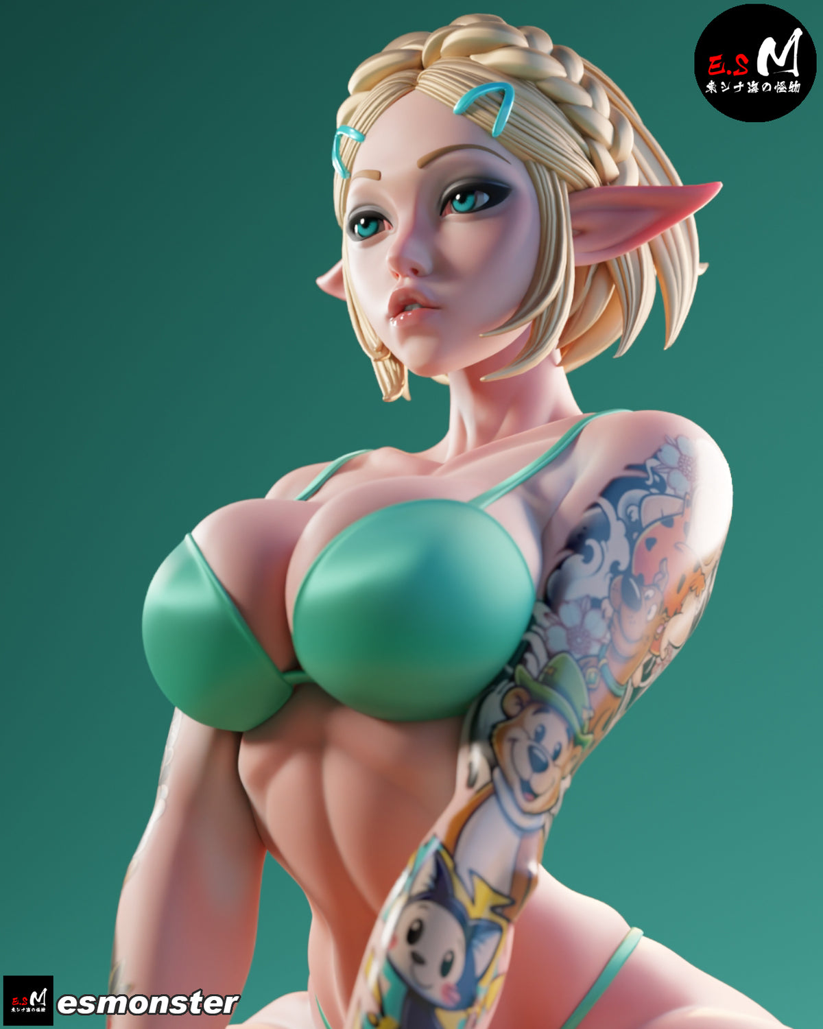 Beach Zelda Style Zelda Unpainted Resin Garage Model Kit (1/6-1/12)