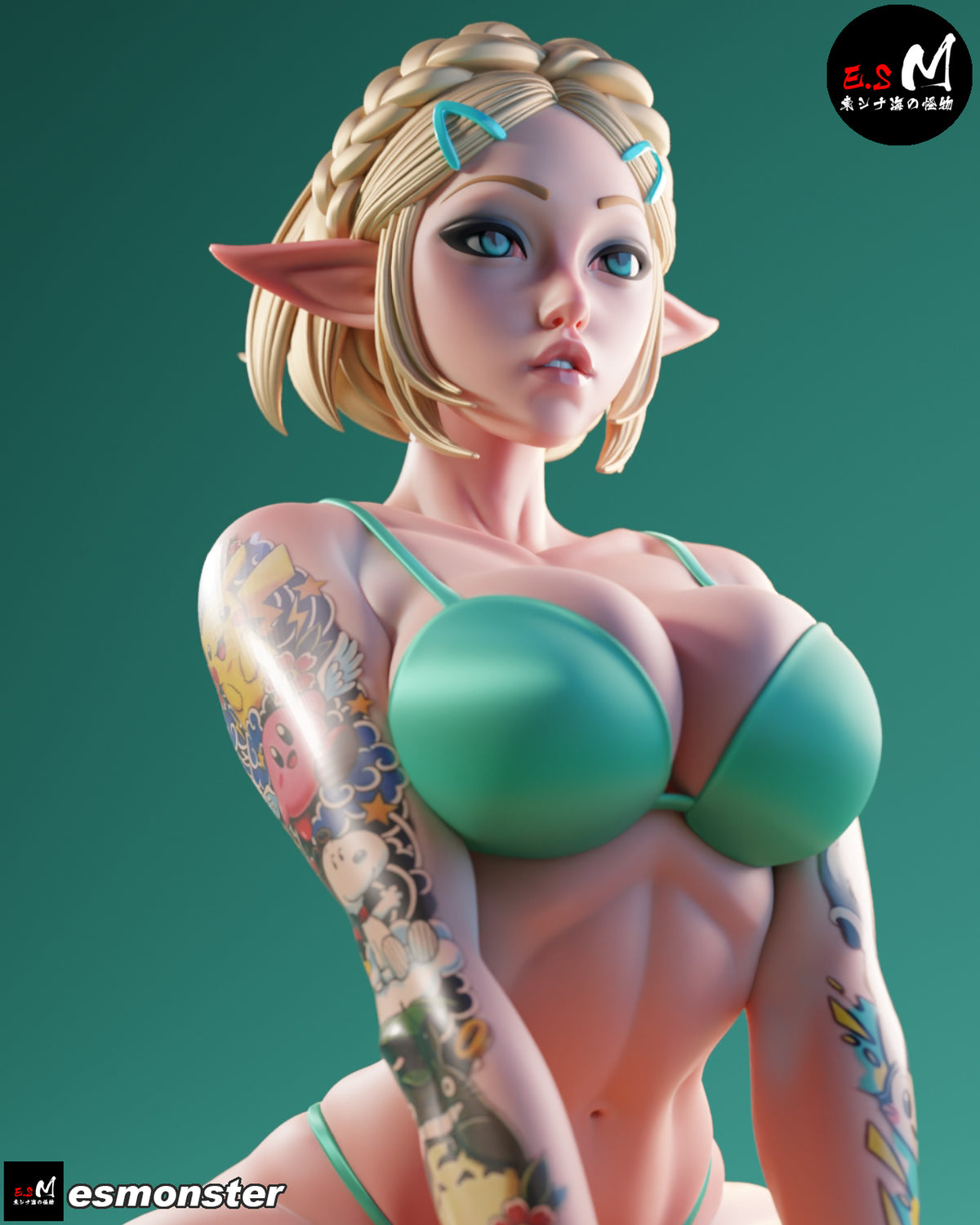 Beach Zelda Style Zelda Unpainted Resin Garage Model Kit (1/6-1/12)