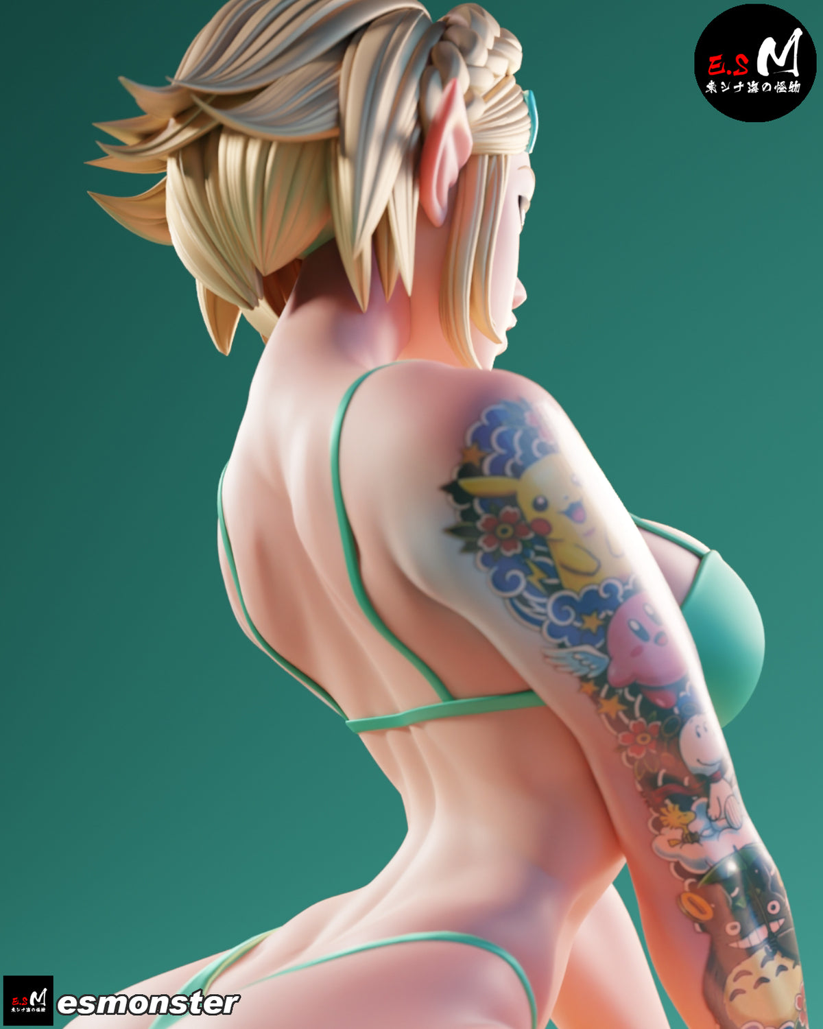 Beach Zelda Style Zelda Unpainted Resin Garage Model Kit (1/6-1/12)